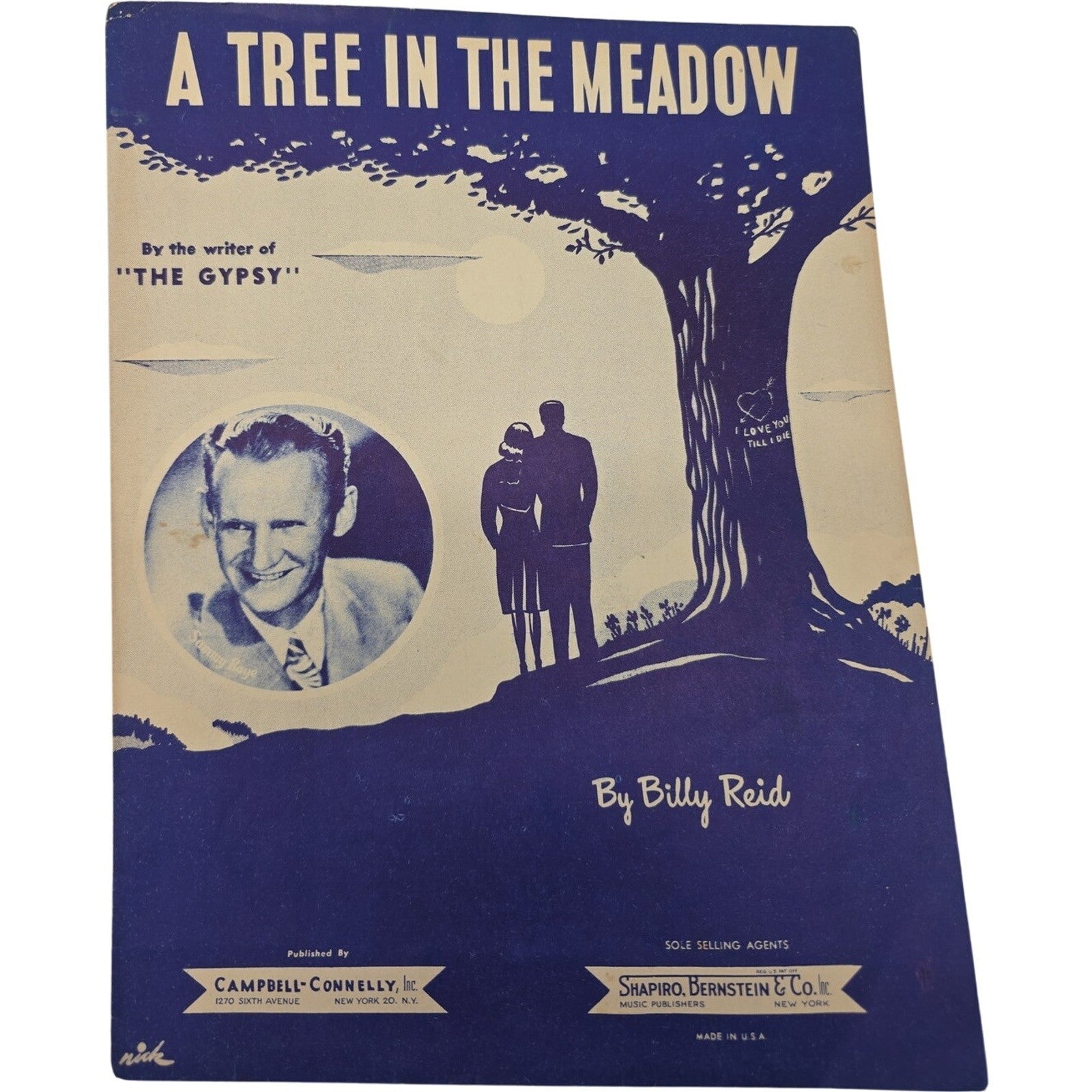 Vintage Sheet Music 1947 A Tree In The Meadow Billy Reid Sammy Kaye