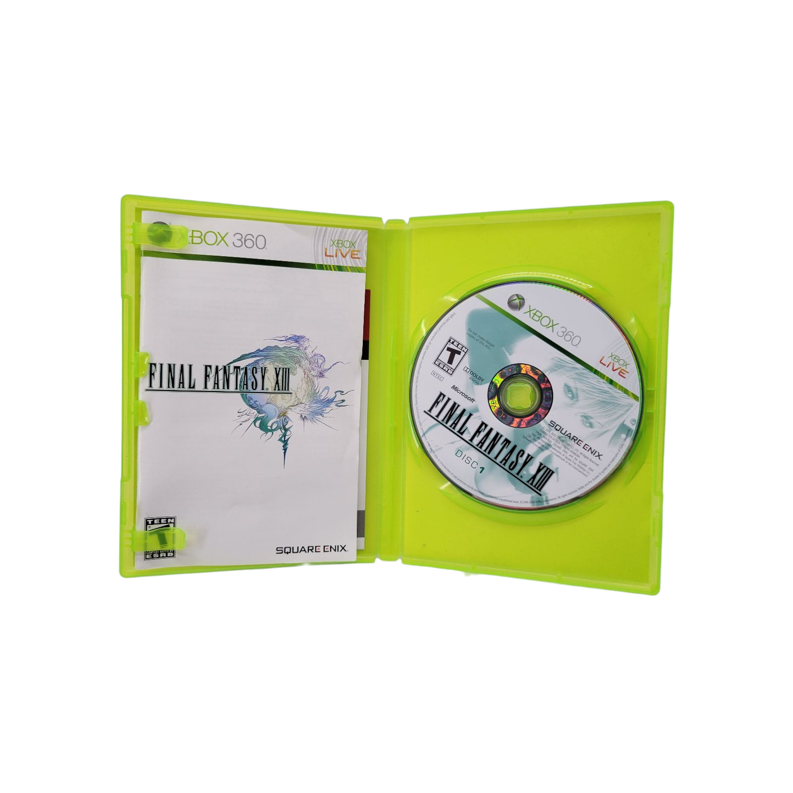 Square Enix Final Fantasy XIII Xbox 360 2010 Complete 3 Disc Set with Manual