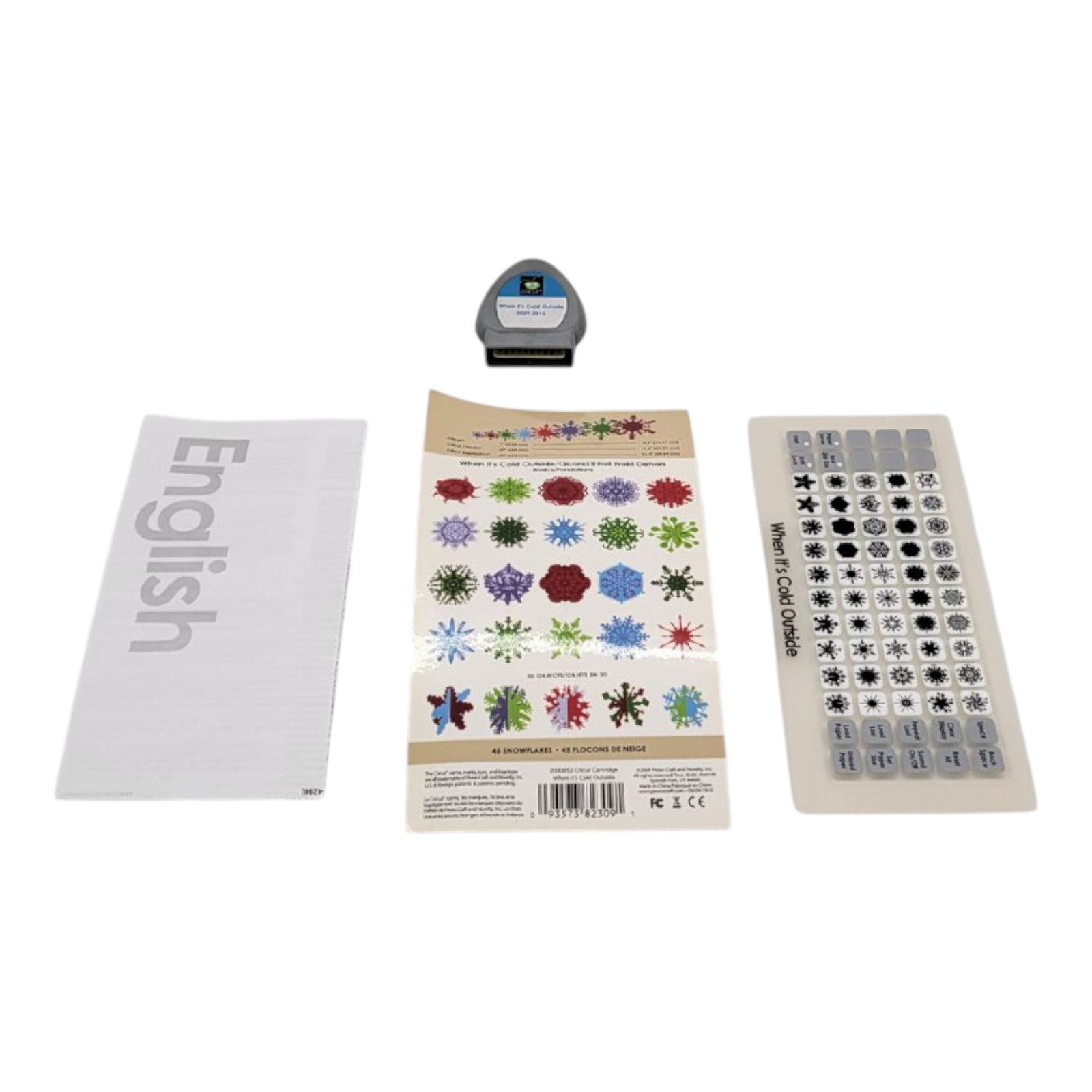 Cricut Cartridge When Its Cold Outside 2009-2010 No Box and Instruction Book