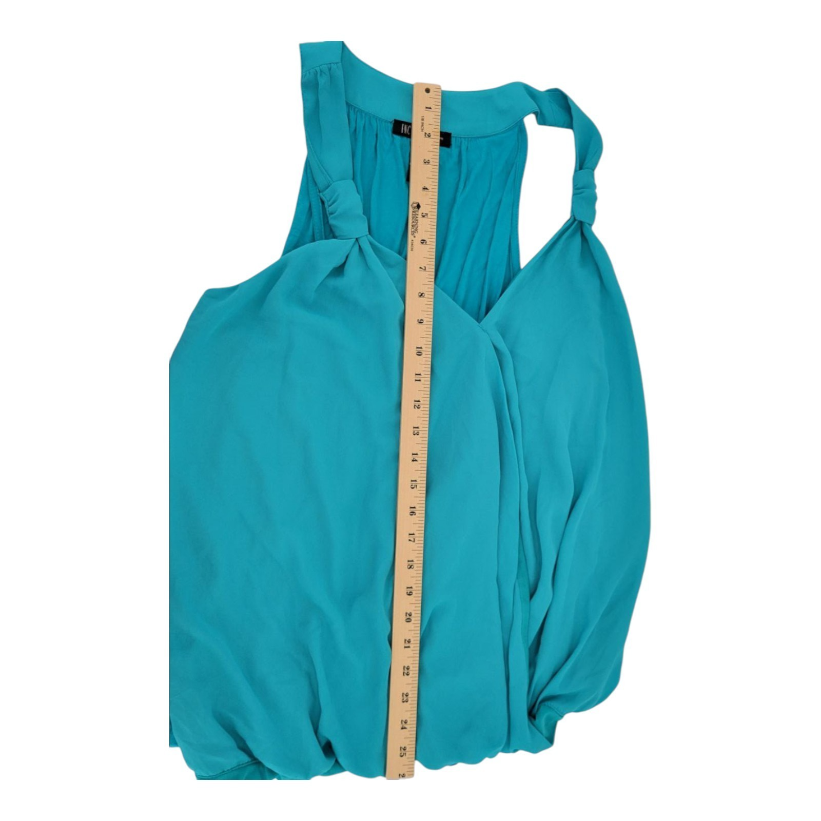 INC International Concepts Women's Teal Glow Sleeveless Dress Bubble Hem 3X