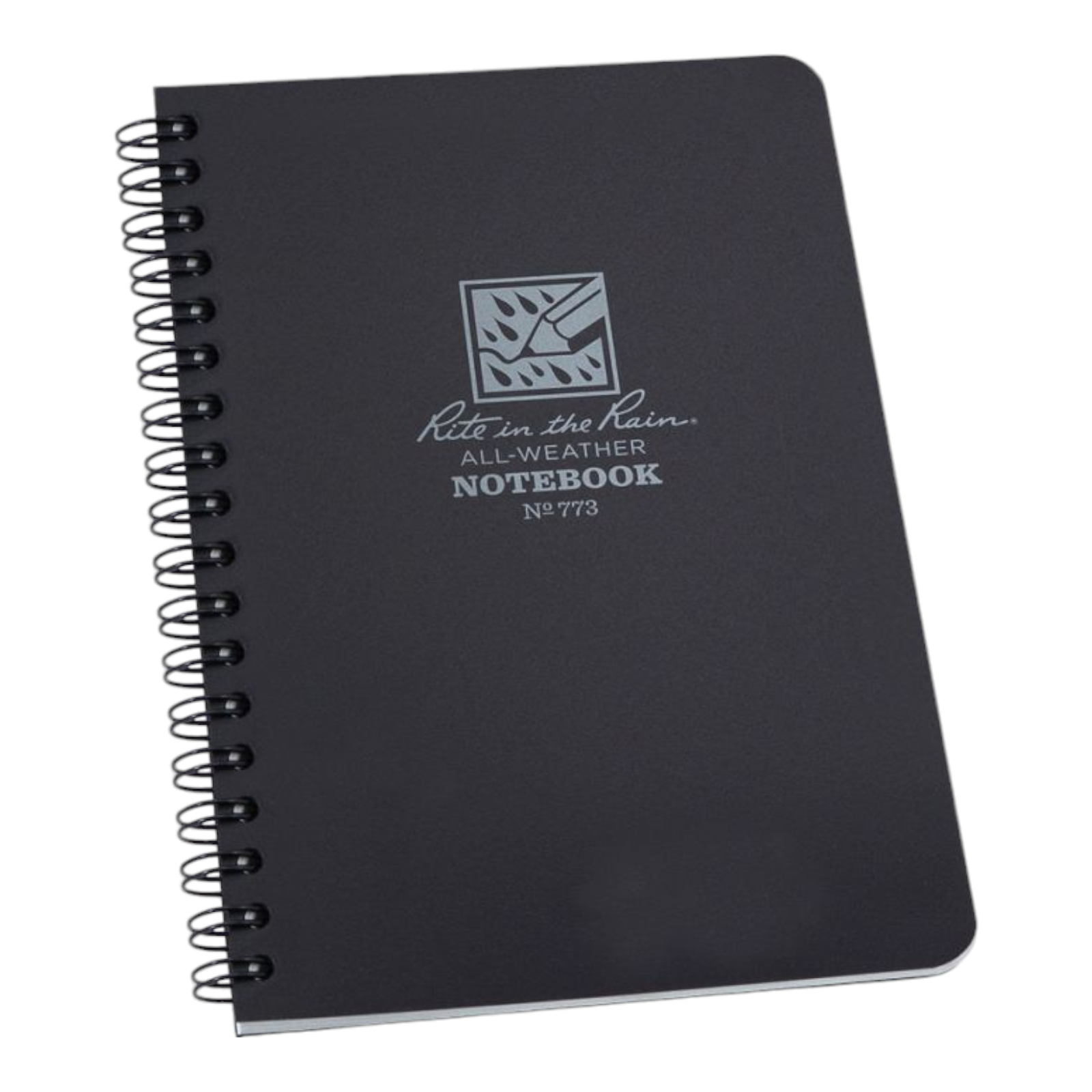 Rite In The Rain All-Weather Side Spiral Notebook 4 5/8" x 7" Black