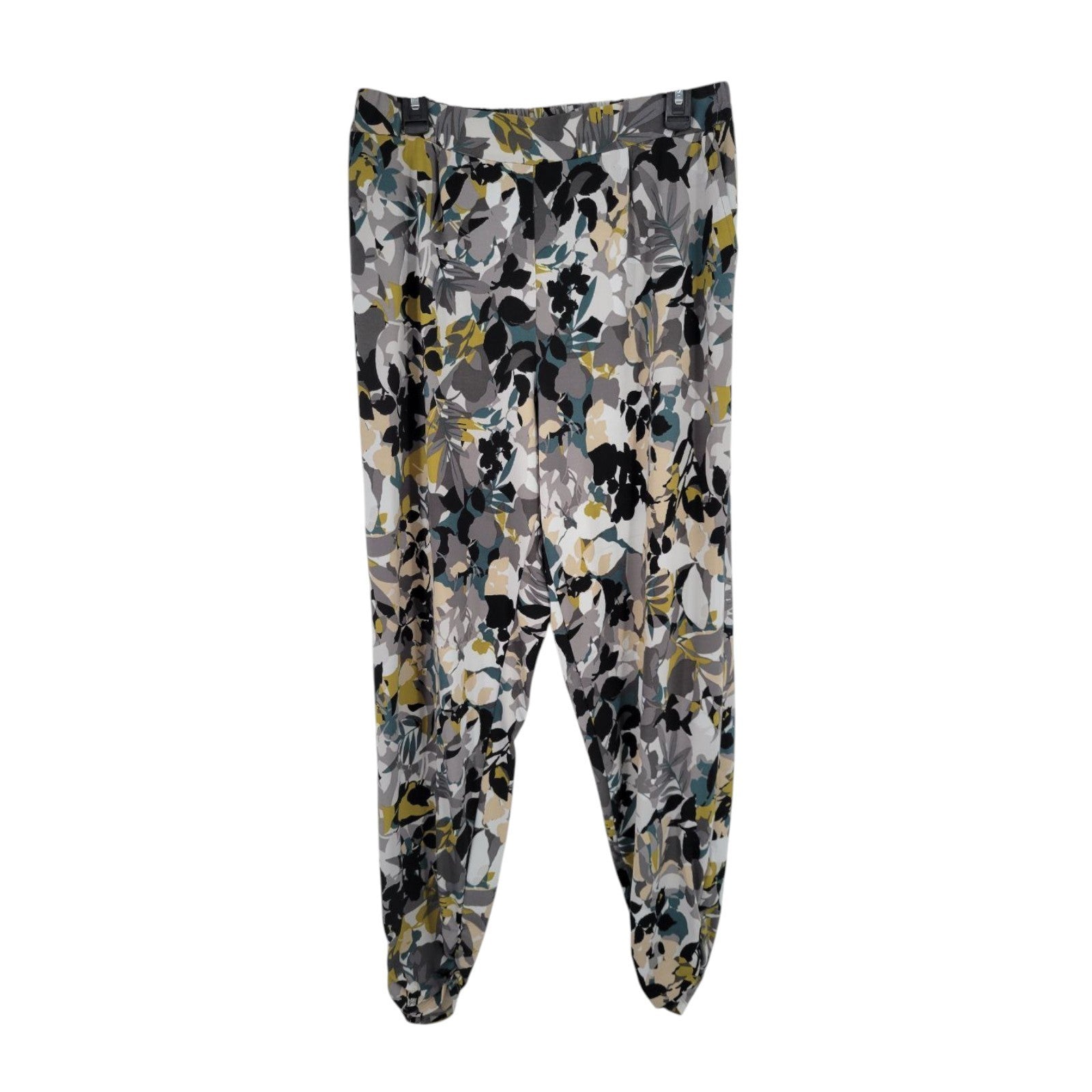 Antthony Original Women Floral Pull On Jegging Pants With Pockets Elastic Waist