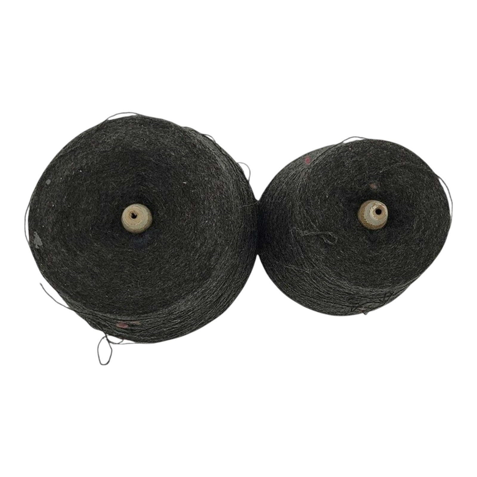 Vintage 1980s Templon Black Heather S-50846 Cone Yarn 2/24 Lot of 2