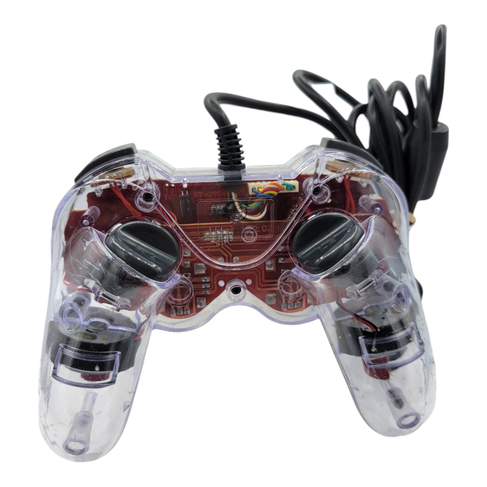 Pelican Chameleon Wired Controller Transparent Game Pad Sony PlayStation 2 PS2