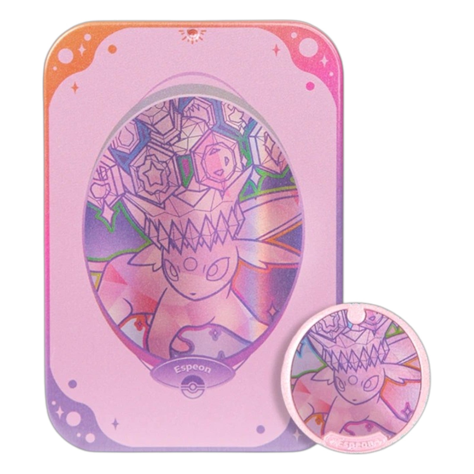 Pokemon TCG Chinese Terastal Gathering Metal Storage Tin Espeon