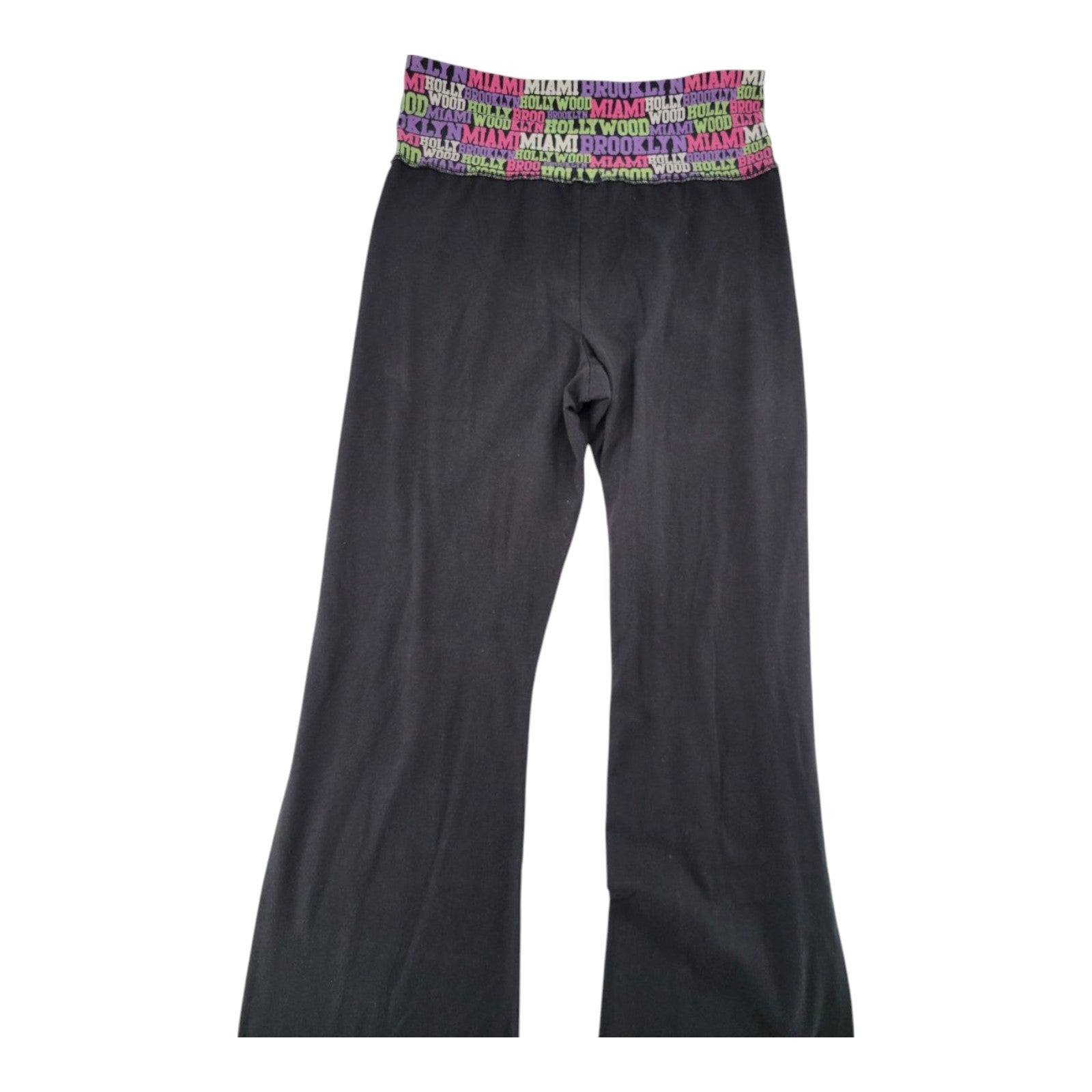 Joe Boxer Women's Yoga Pants XL Black Stretch Cotton Blend Activewear