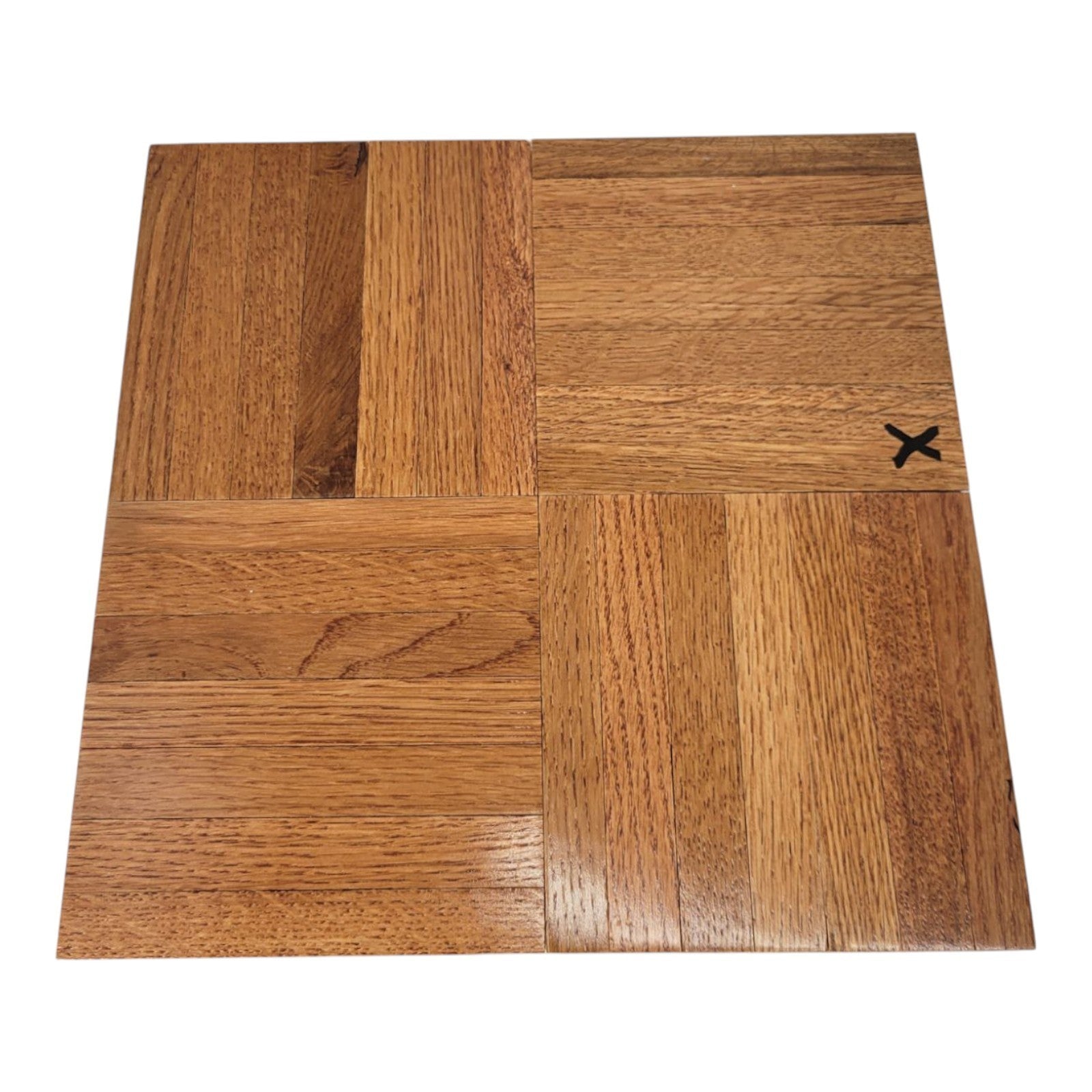 Bruce Simply Natural Chestnut Parquet Flooring 10sq ft Peel & Stick 7/16 12x12