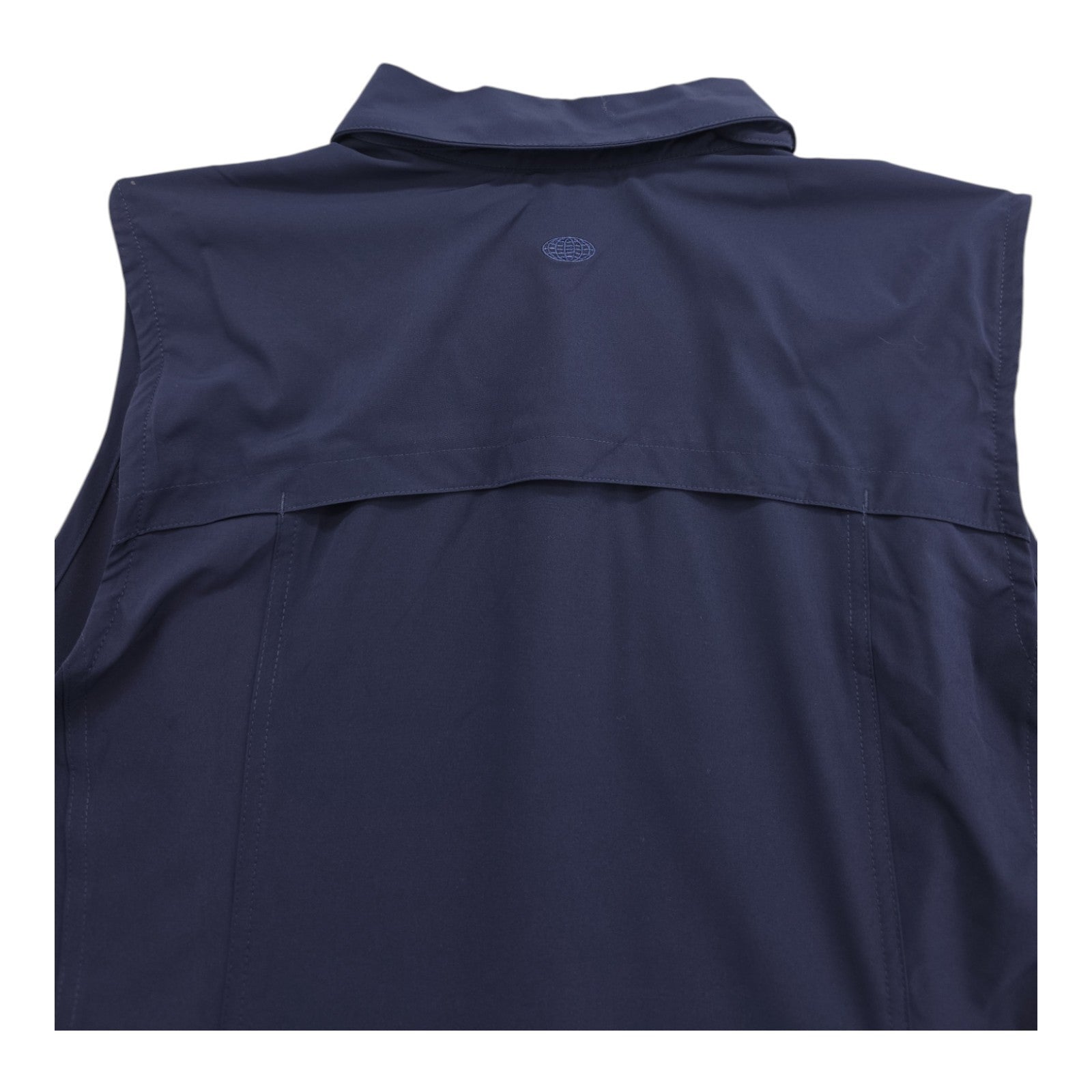 Reel Legends Adventure Women’s 2X Navy Sleeveless Button-Down Shirt