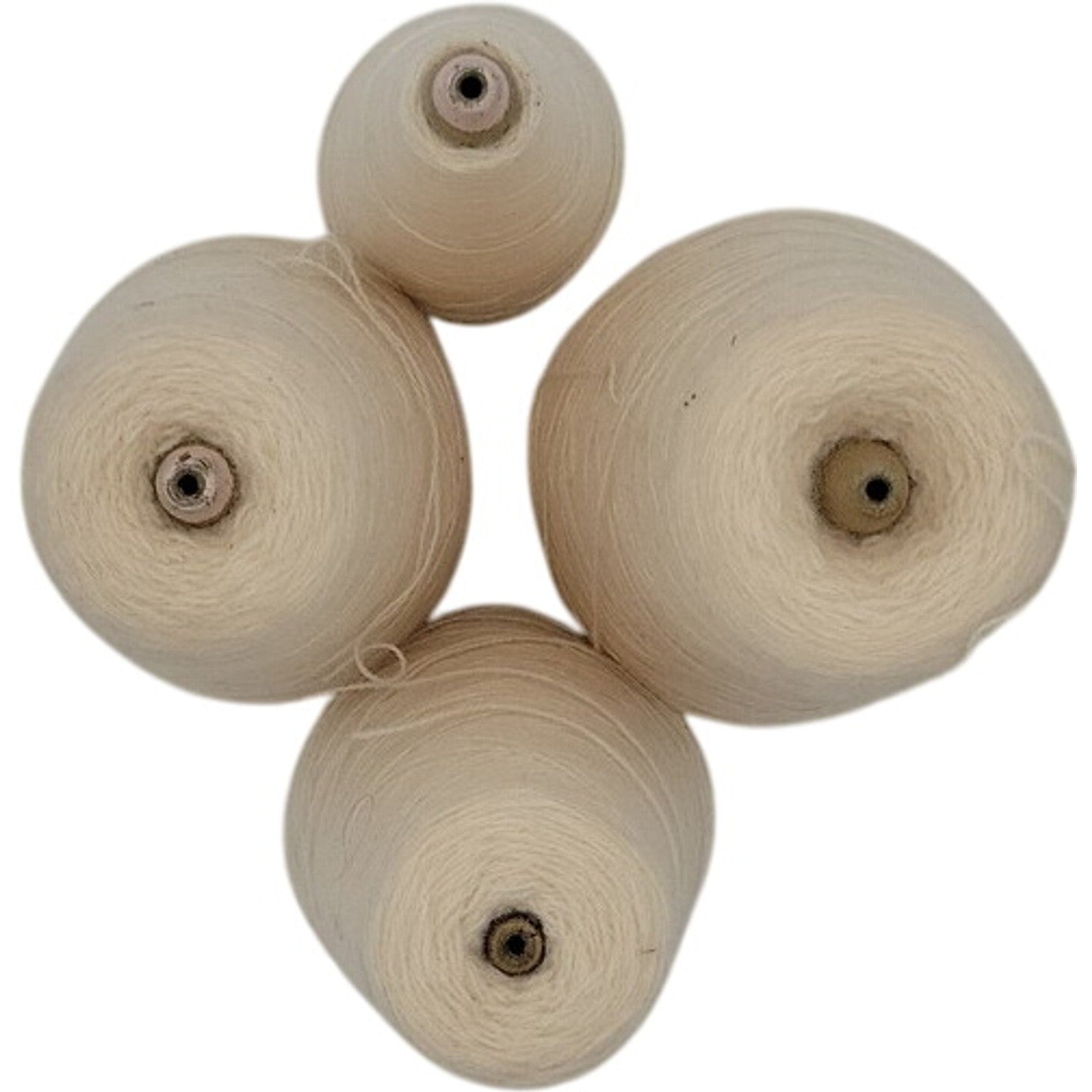 Vintage Templon 2/24 Cream Heather Cone Yarn Weaving Knitting S-78821 Lot of 4