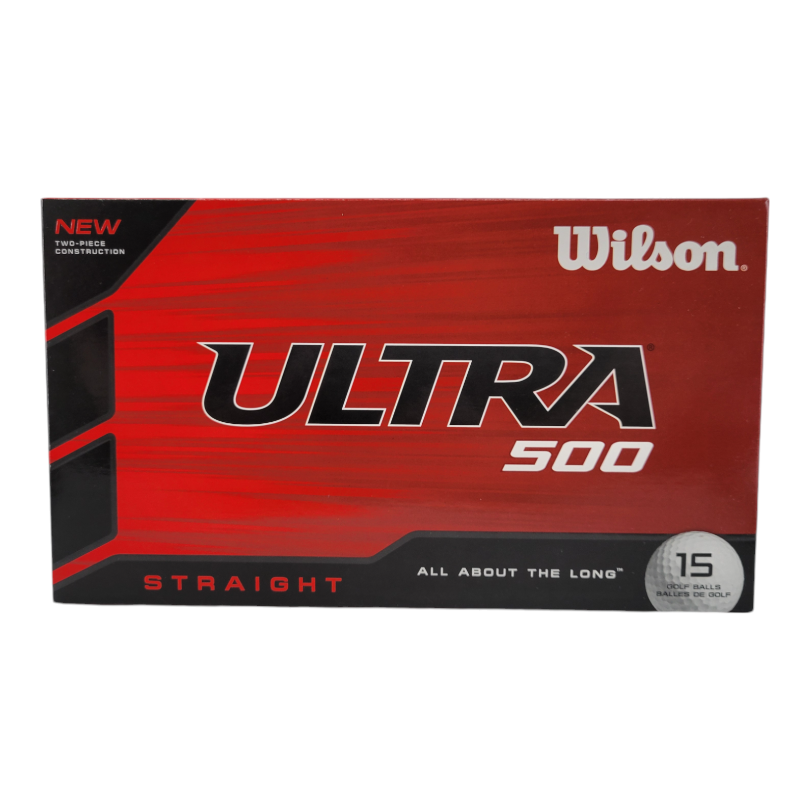 Wilson Ultra 500 Straight Golf Balls 15 Pack High-Energy Core