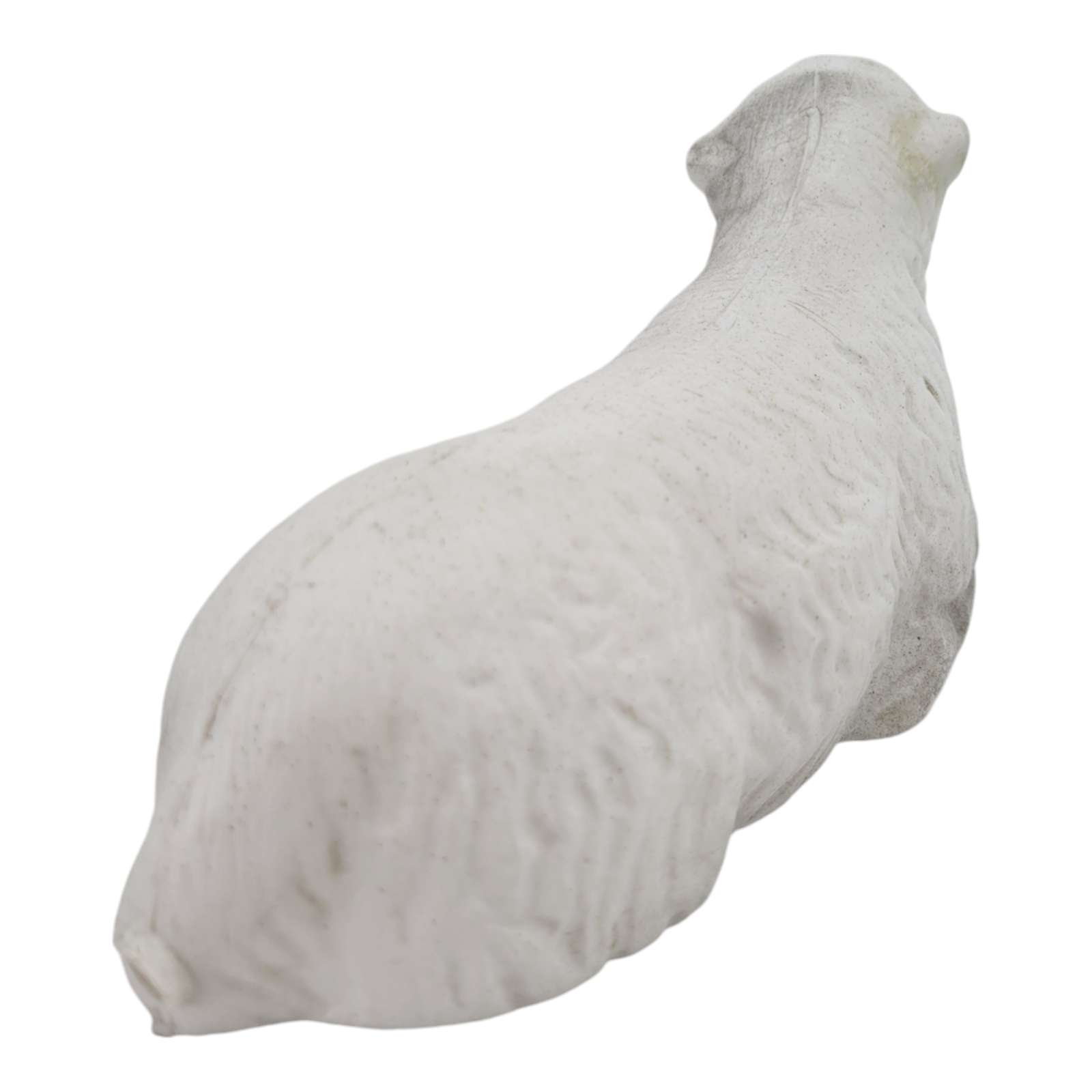 Vintage Blow Mold Laying Sheep Lamb Granite Look Christmas Nativity Yard Decor