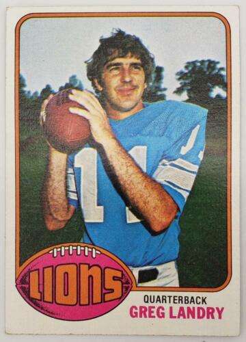 1976 Topps Chewing Gum Football Cards Detroit Lions
