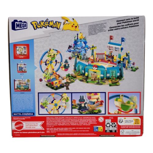 Mega Pokemon Ferris Wheel Fun Building Toy Set HXF80 with Motion 393 Pieces