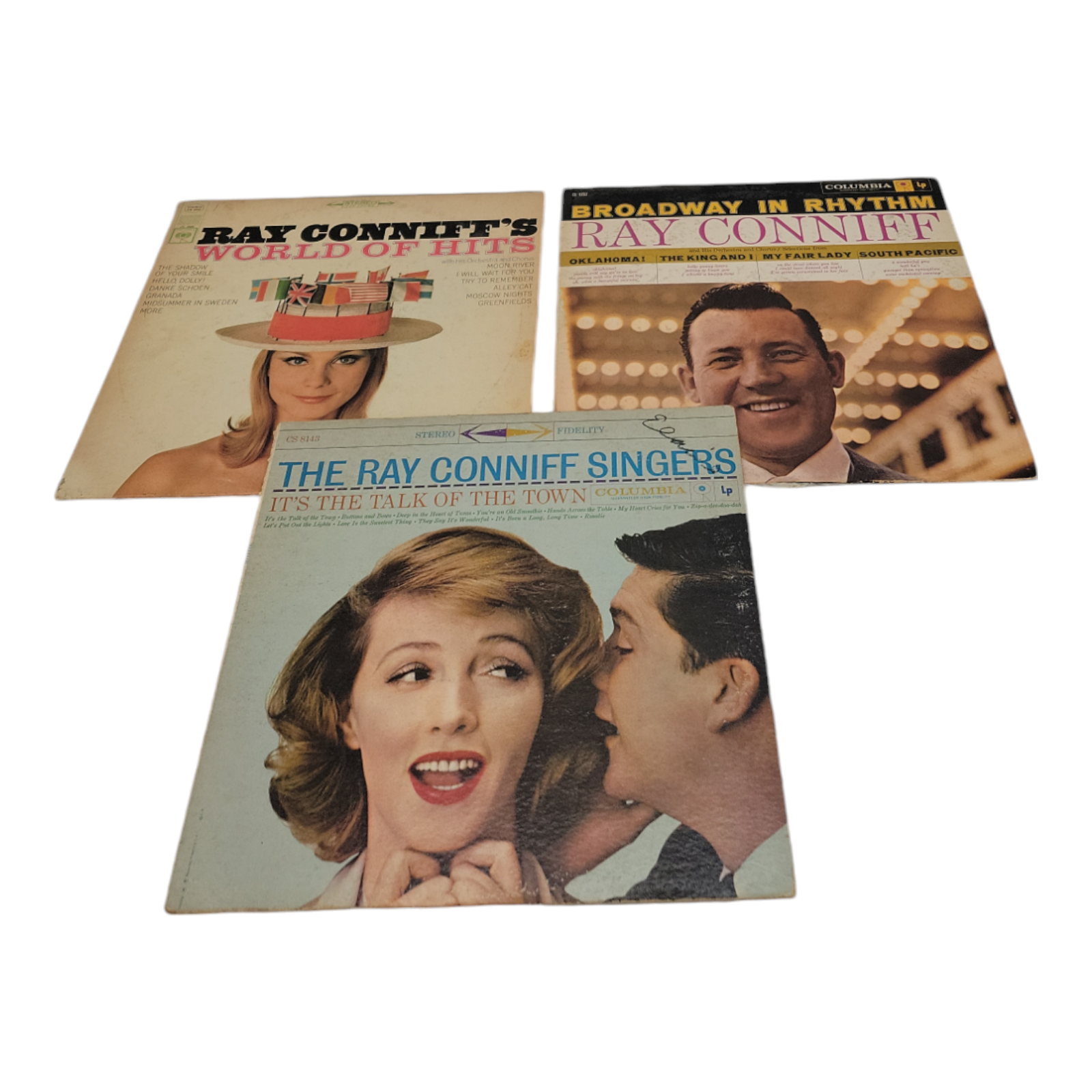 Vintage Ray Conniff World of Hits Vinyl LP 3 Record Bundle