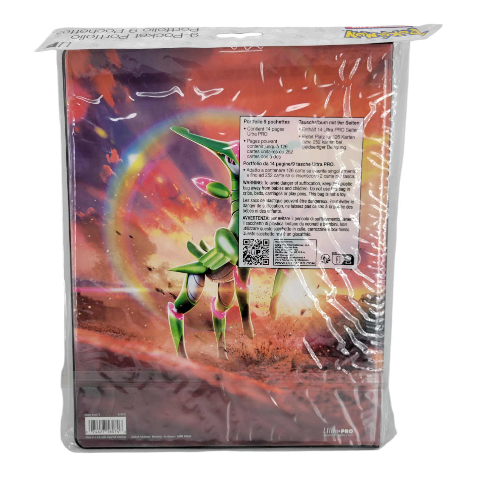 Ultra PRO Pokémon Scarlet & Violet Temporal Forces 9 Pocket Portfolio Binder