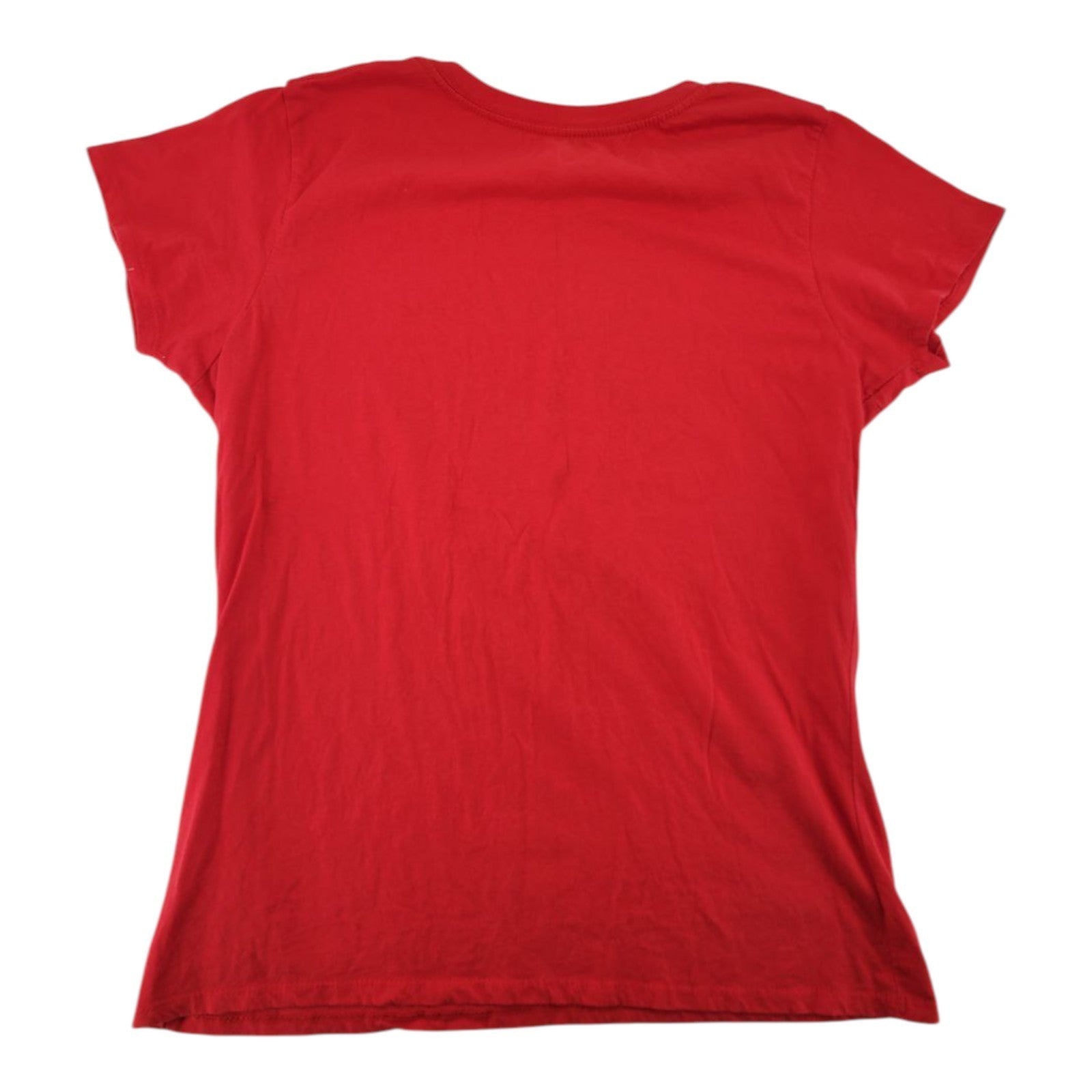 Holiday Time Women's Red Merry Christmas Cotton T-Shirt Tee Size XL (16–18)