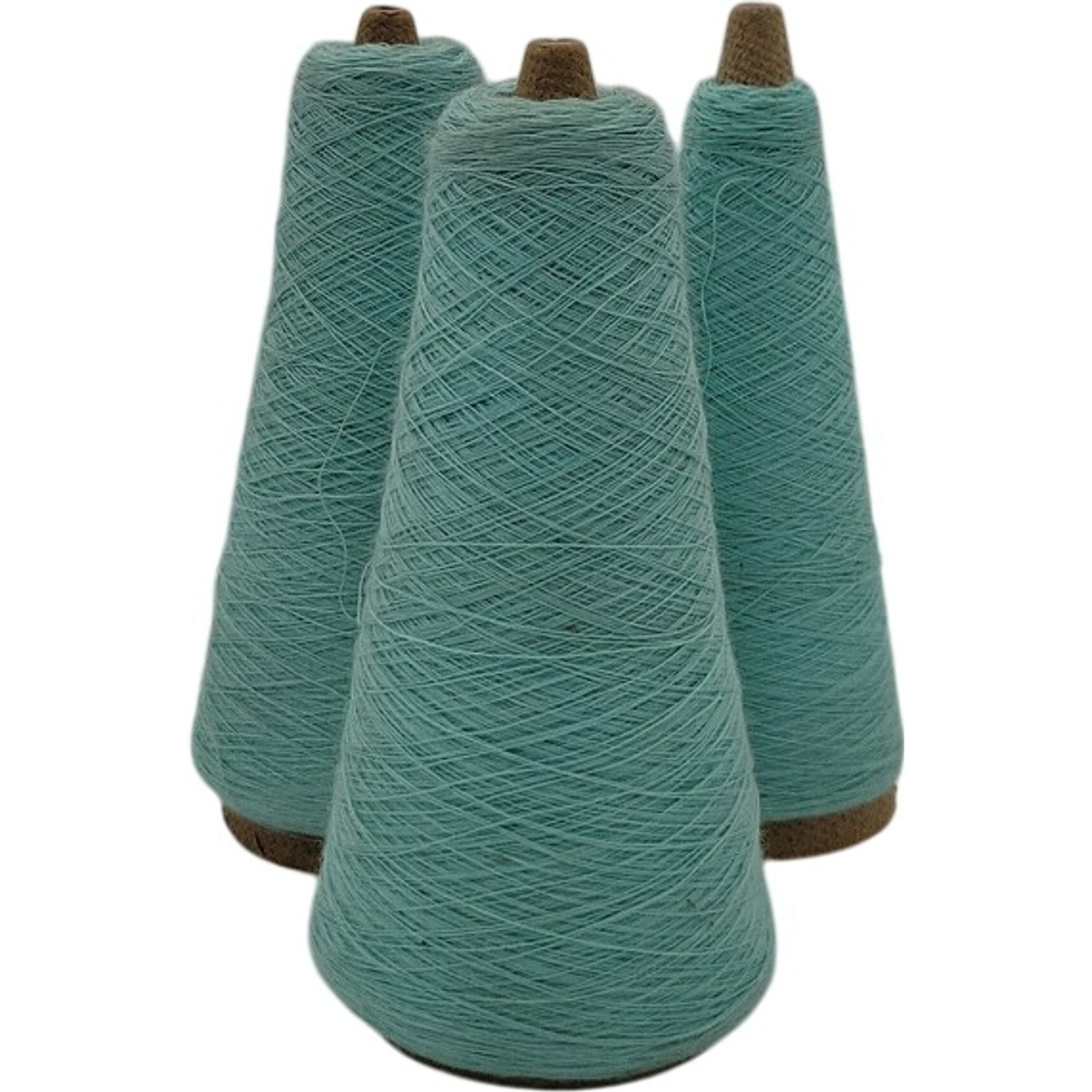 Vintage 1980s Phoenix Dye Works 1/28 LT. Jade 0024731 Yarn Cone Lot of 3