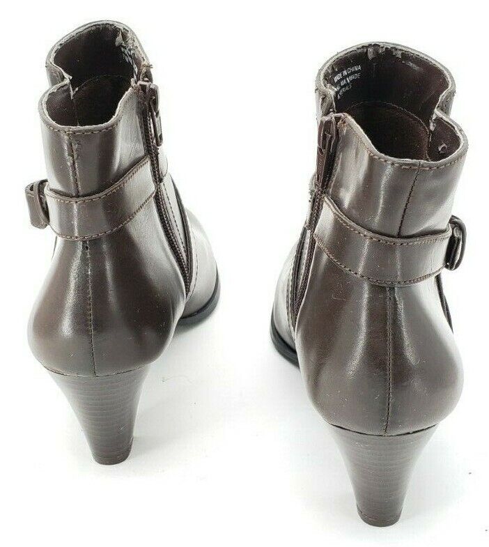 White Mountain 200-W10539 Brown Ankle Boots Woman's Size 7.5 M