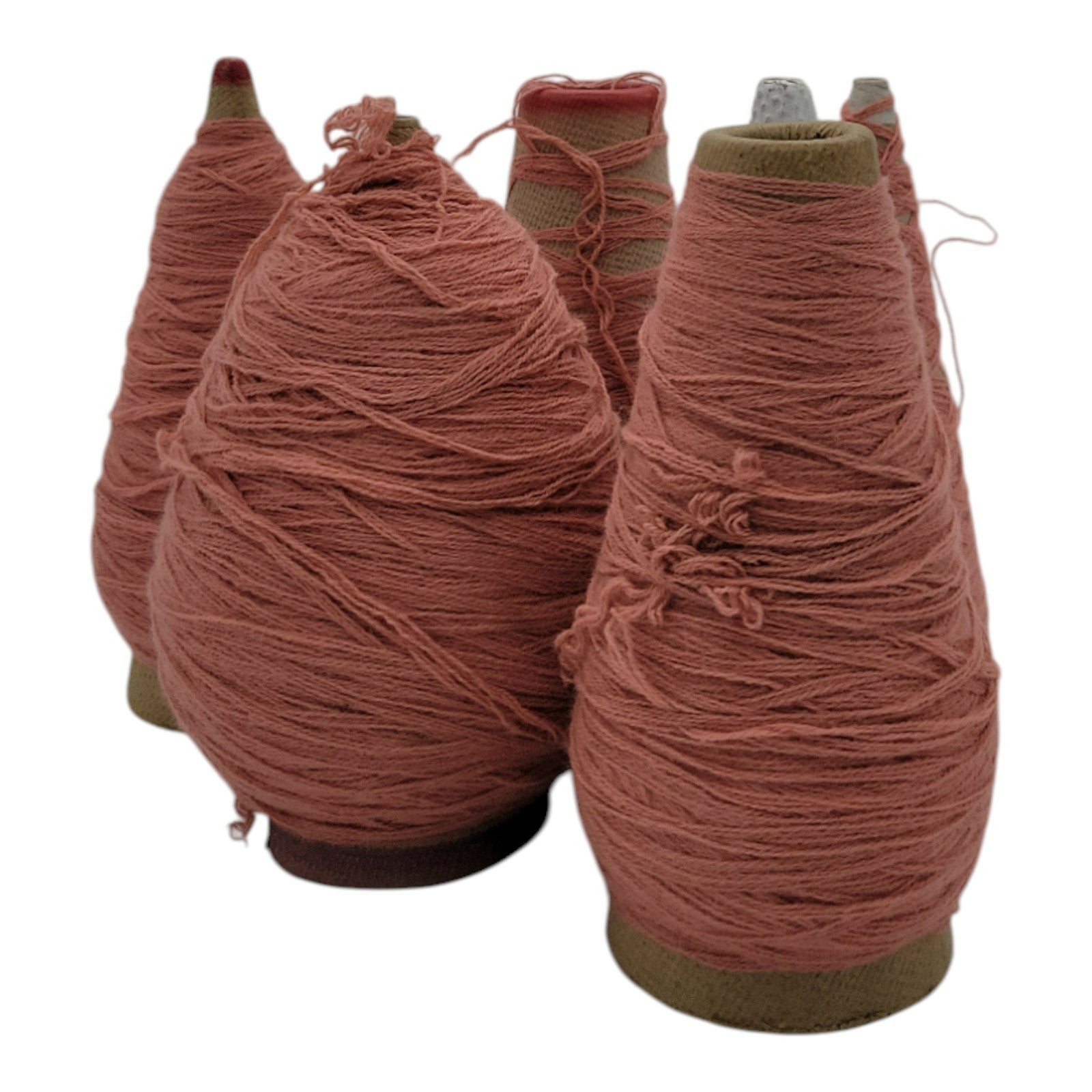 Vintage Marion Dyers B-22897 Ice Coffee 1/28 Yarn Cone Lot of 6