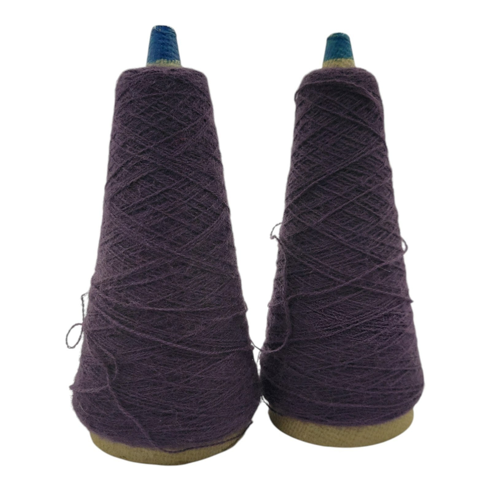 Vintage Phoenix Dye Works Yarn Cone Federal Elderberry 2/24 Lot of 2