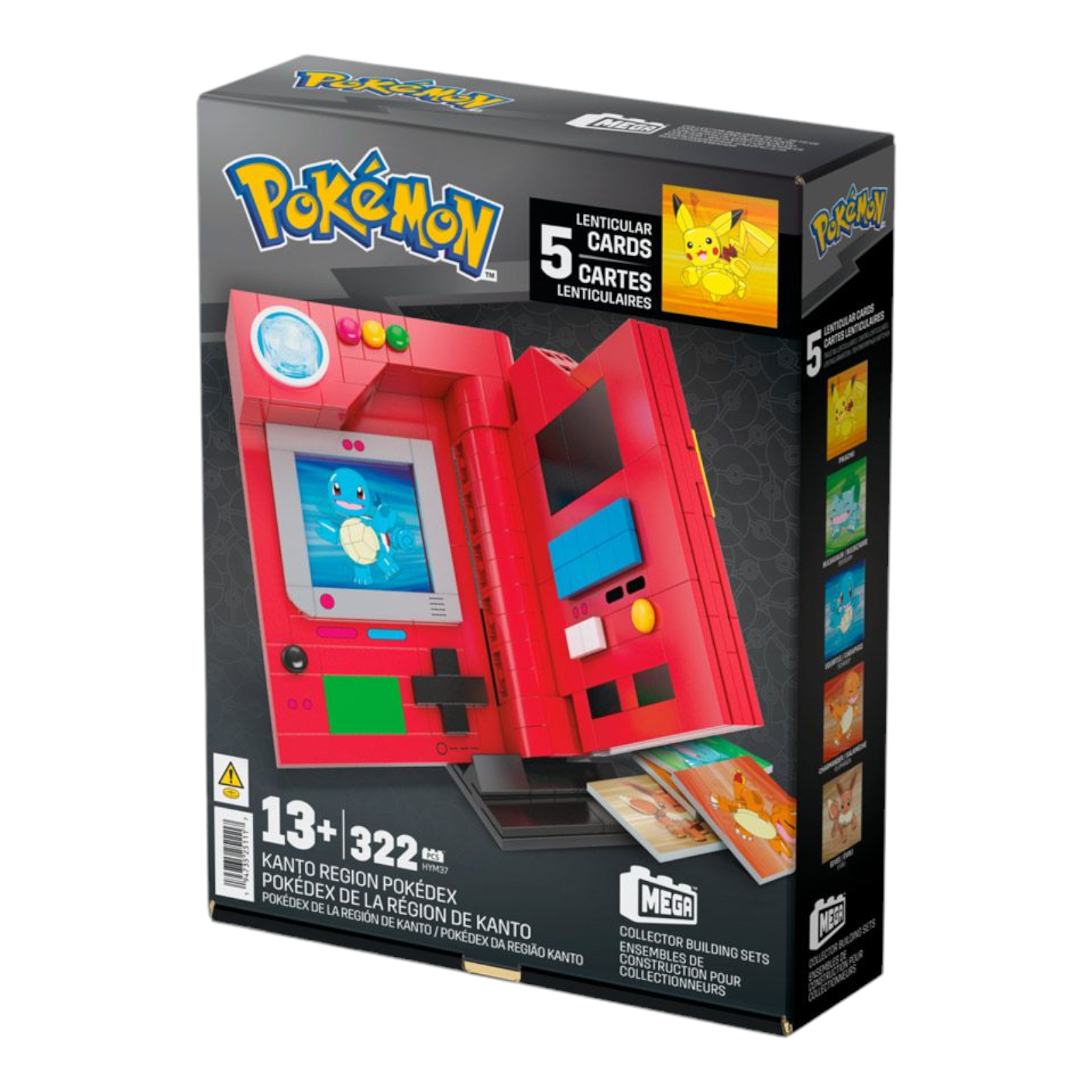 Mega Construx Pokémon Kanto Region Pokédex Building Set 322 Pieces