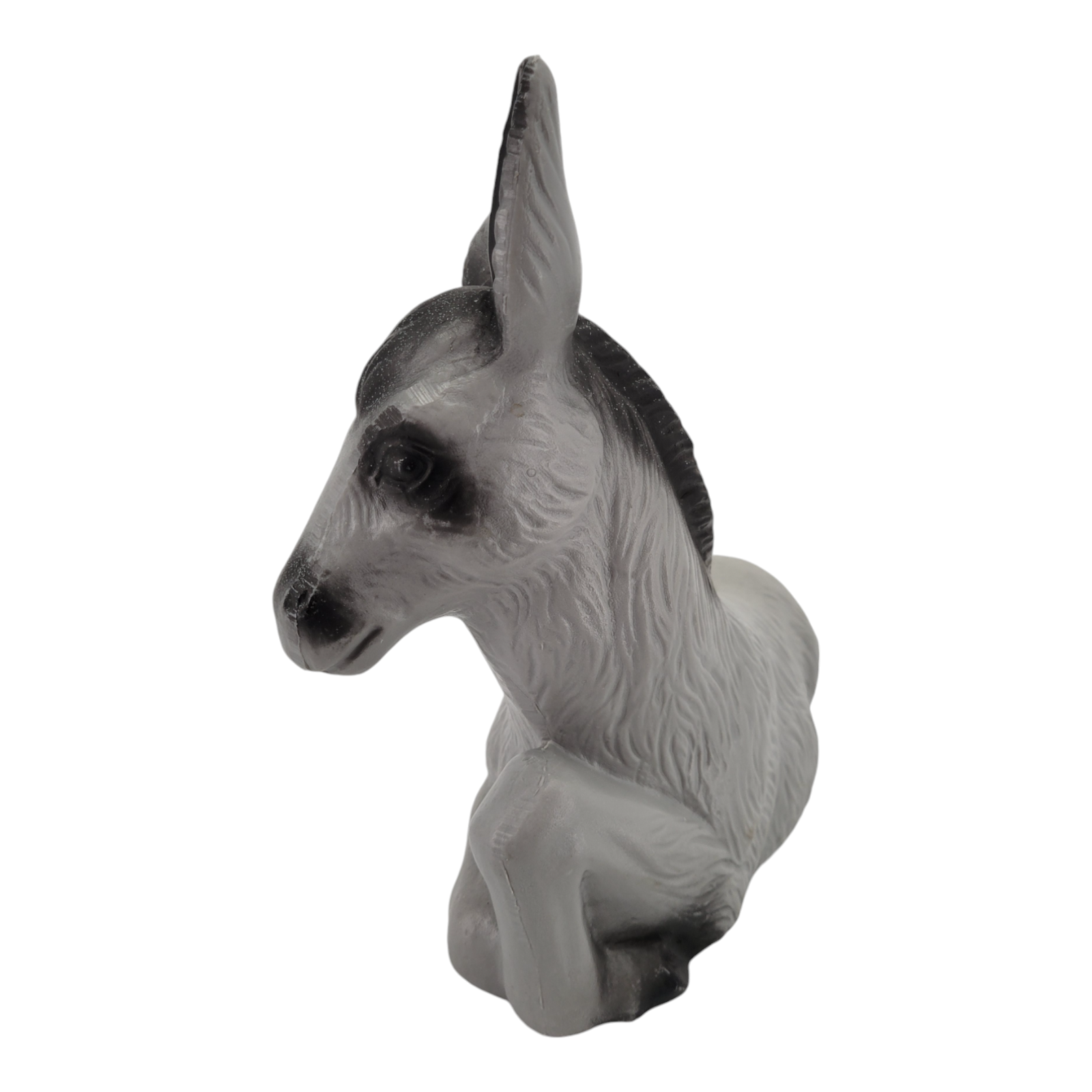 Rare Poloron Lighted Gray Donkey Outdoor Christmas Nativity Holiday Decoration