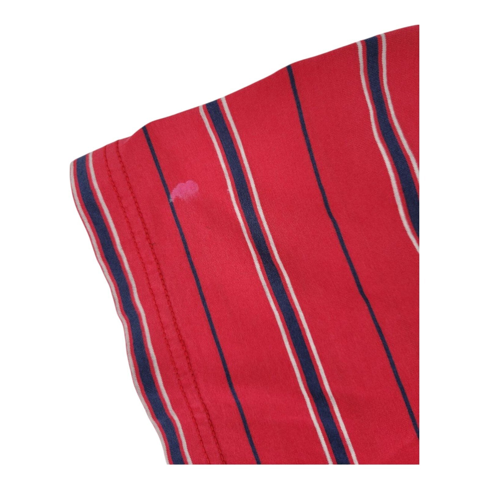 Bobby Jones Red Navy Striped Polo Shirt Mens Size M