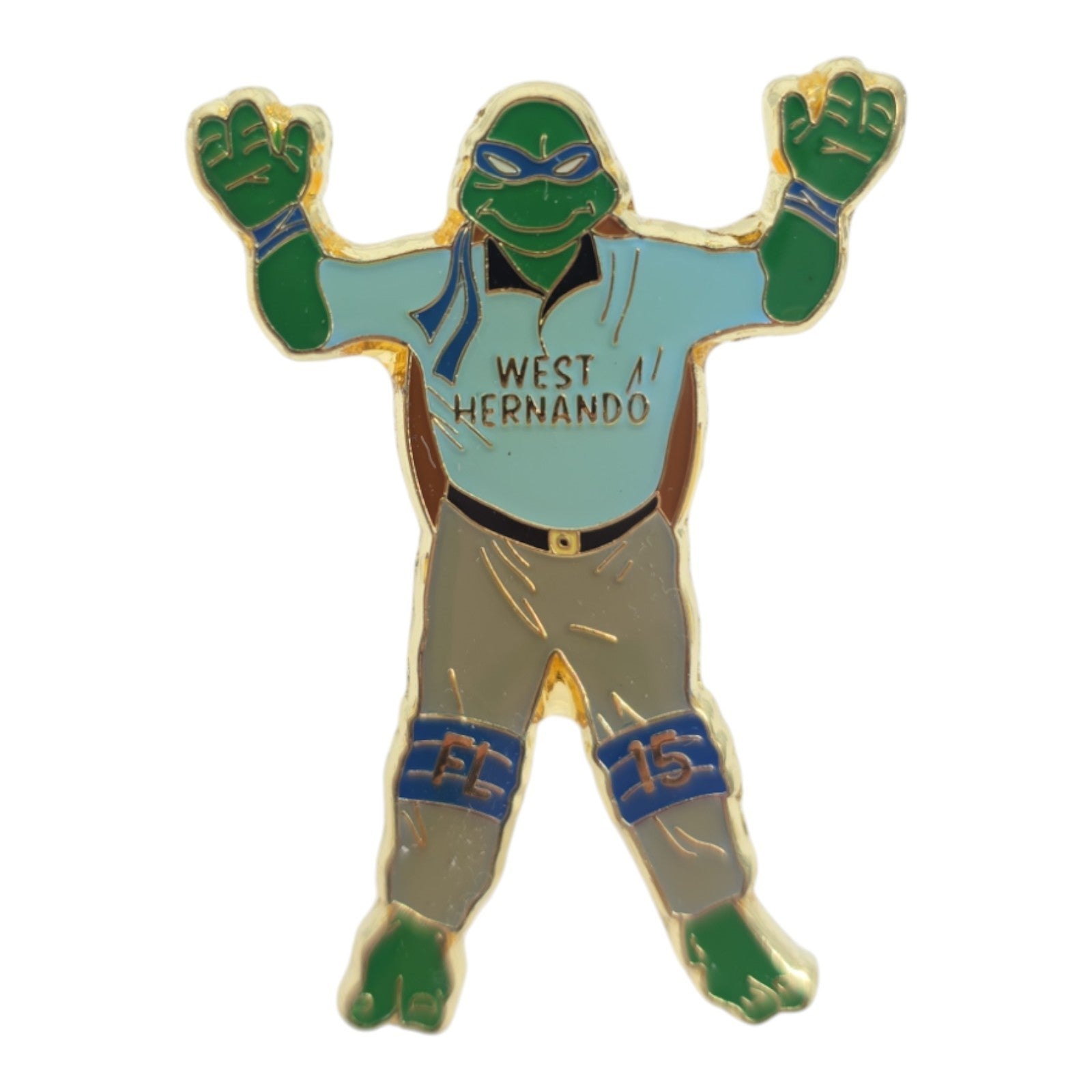 West Hernando Little League Baseball Umpire & Ninja Turtle Pins Lot of 7