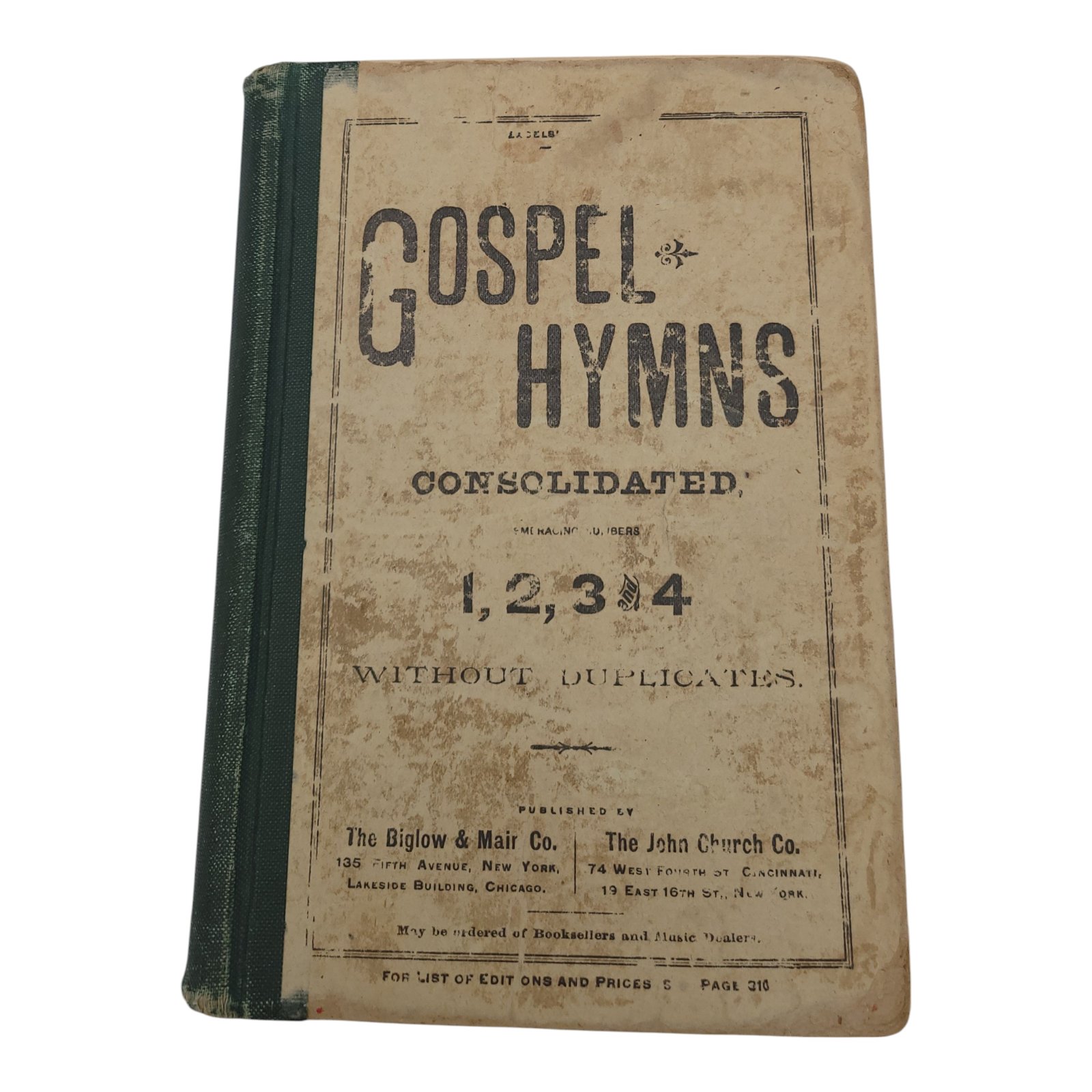 Antique Gospel Hymns Consolidated 1886