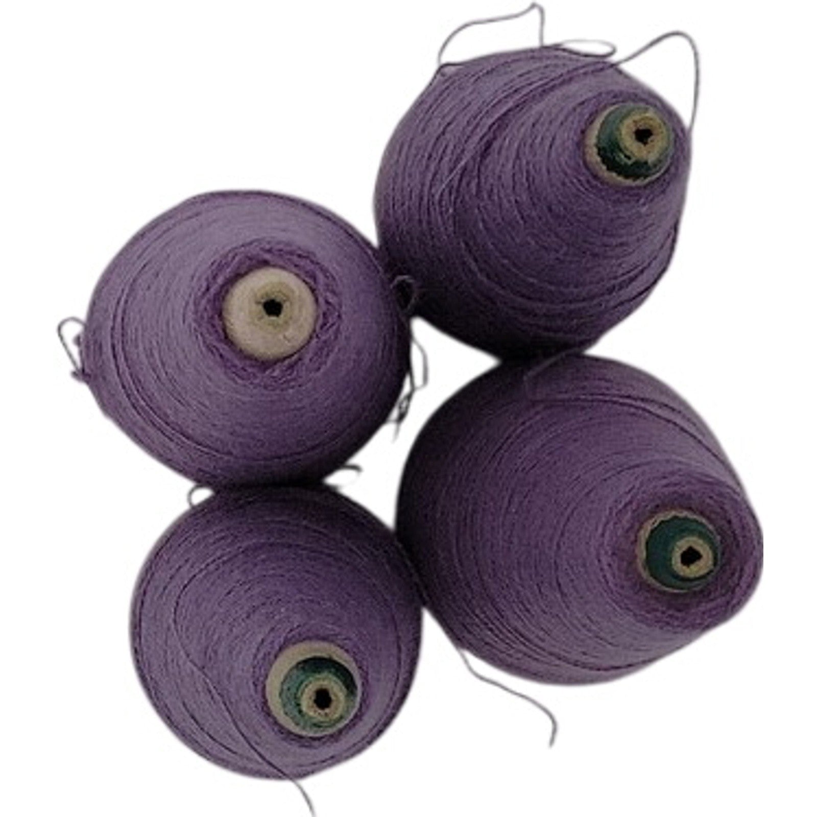 Vintage Templon 2/24 Dark Lavender Heather O/N Blend Weaving Knitting Lot of 4