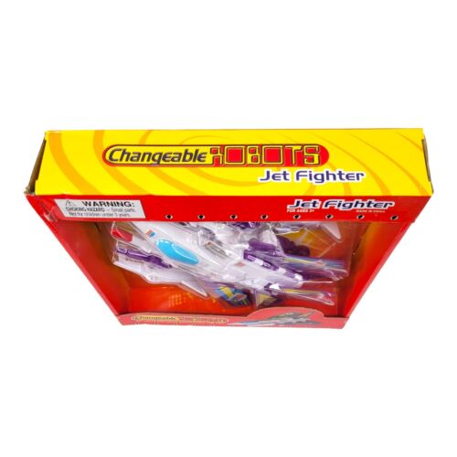 Changeable Robots Jet Fighter Transforms Collects Distorts Completely Fun Toy