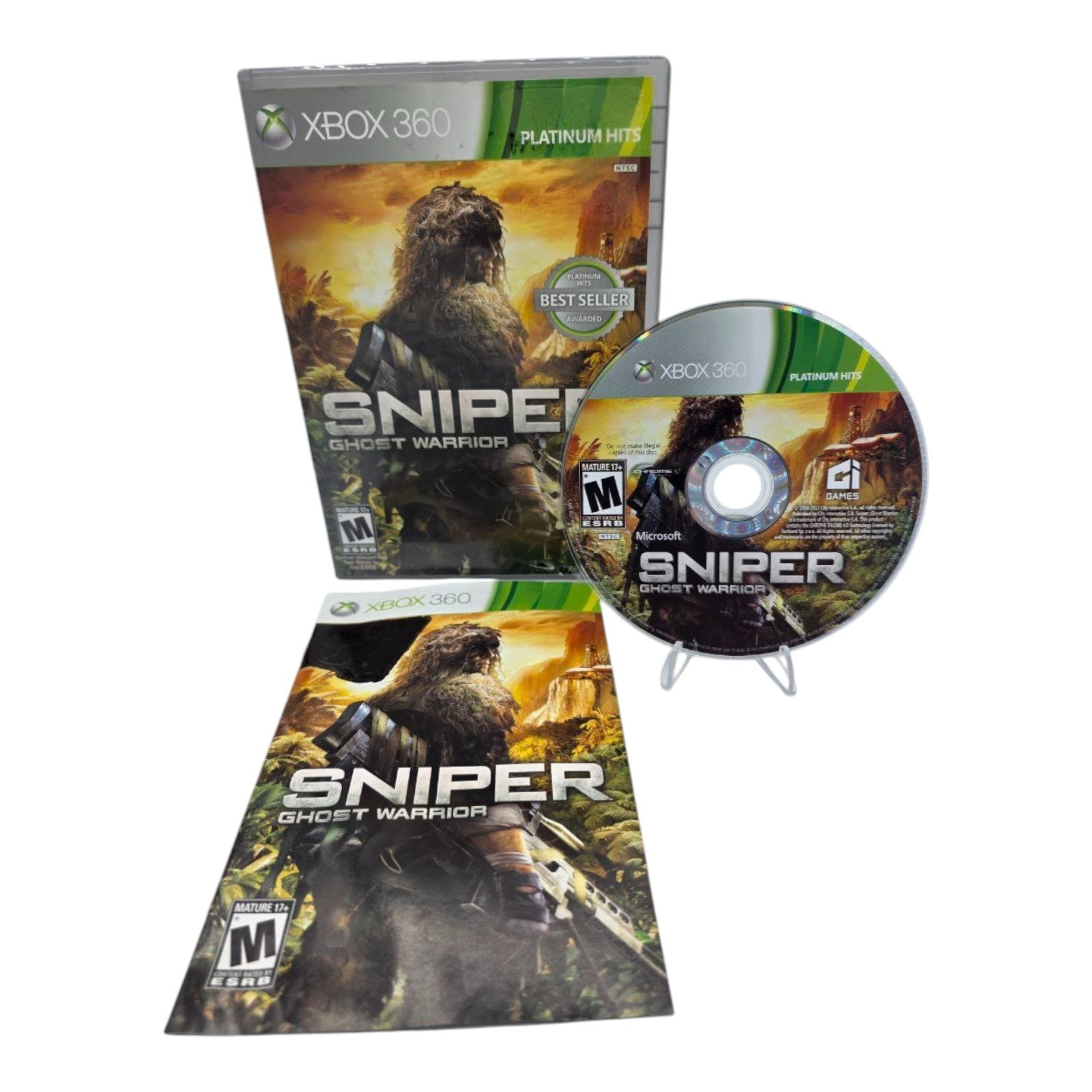 Xbox 360 Sniper Ghost Warrior Complete with Manual 2012
