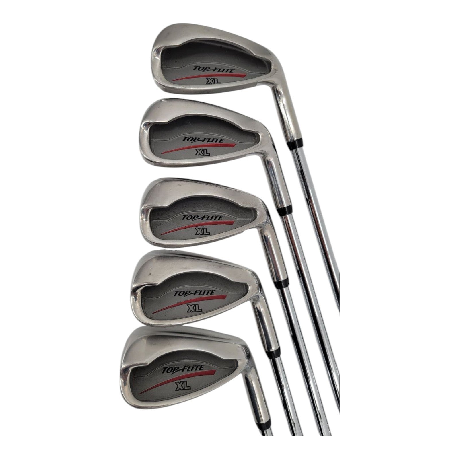 Top Flite XL Irons Set 6 7 8 9 Wedge Golf Club RH Steel Shafts Original Grips