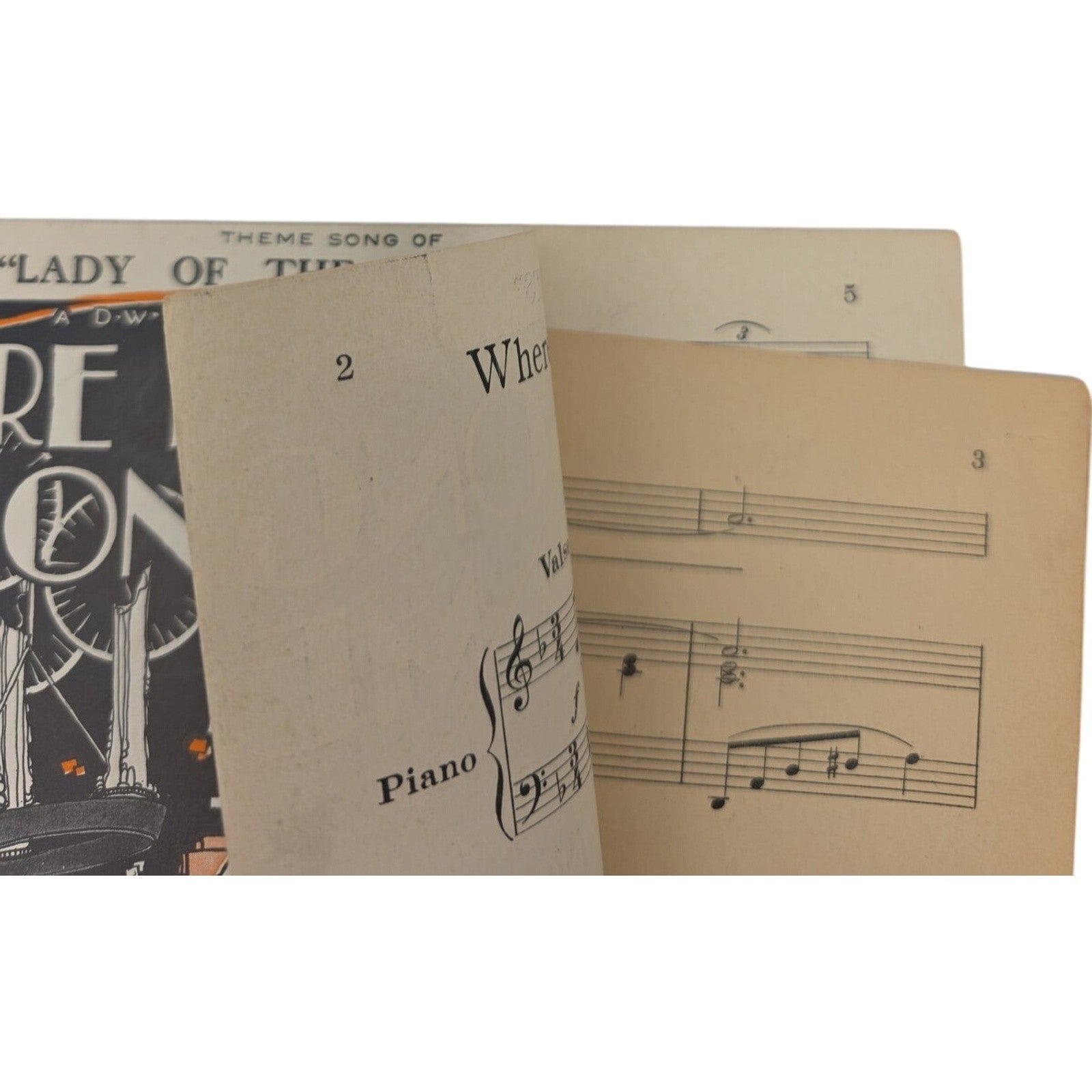 Where Is the Song of Songs for Me Theme of Lady of the Pavements Sheet Music