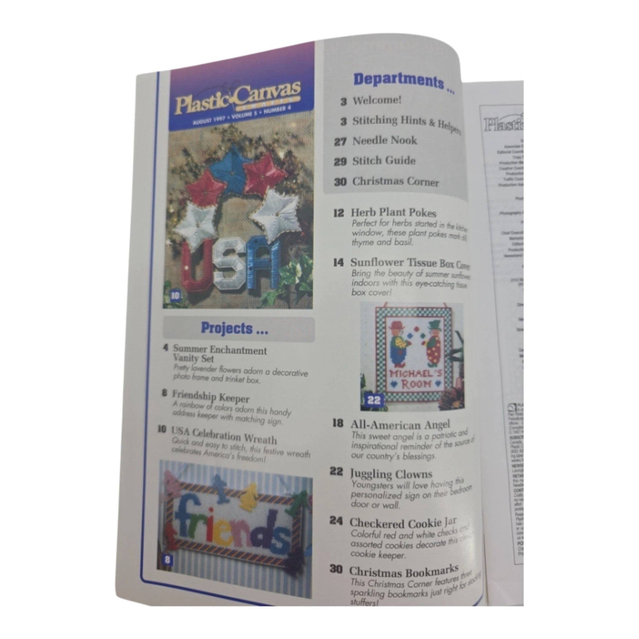 Lot 4 Plastic Canvas Craft Magazine Halloween Christmas patterns and instruction