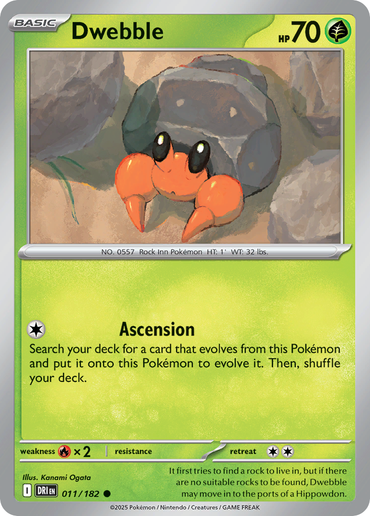 Dwebble 11/182 Destined Rivals