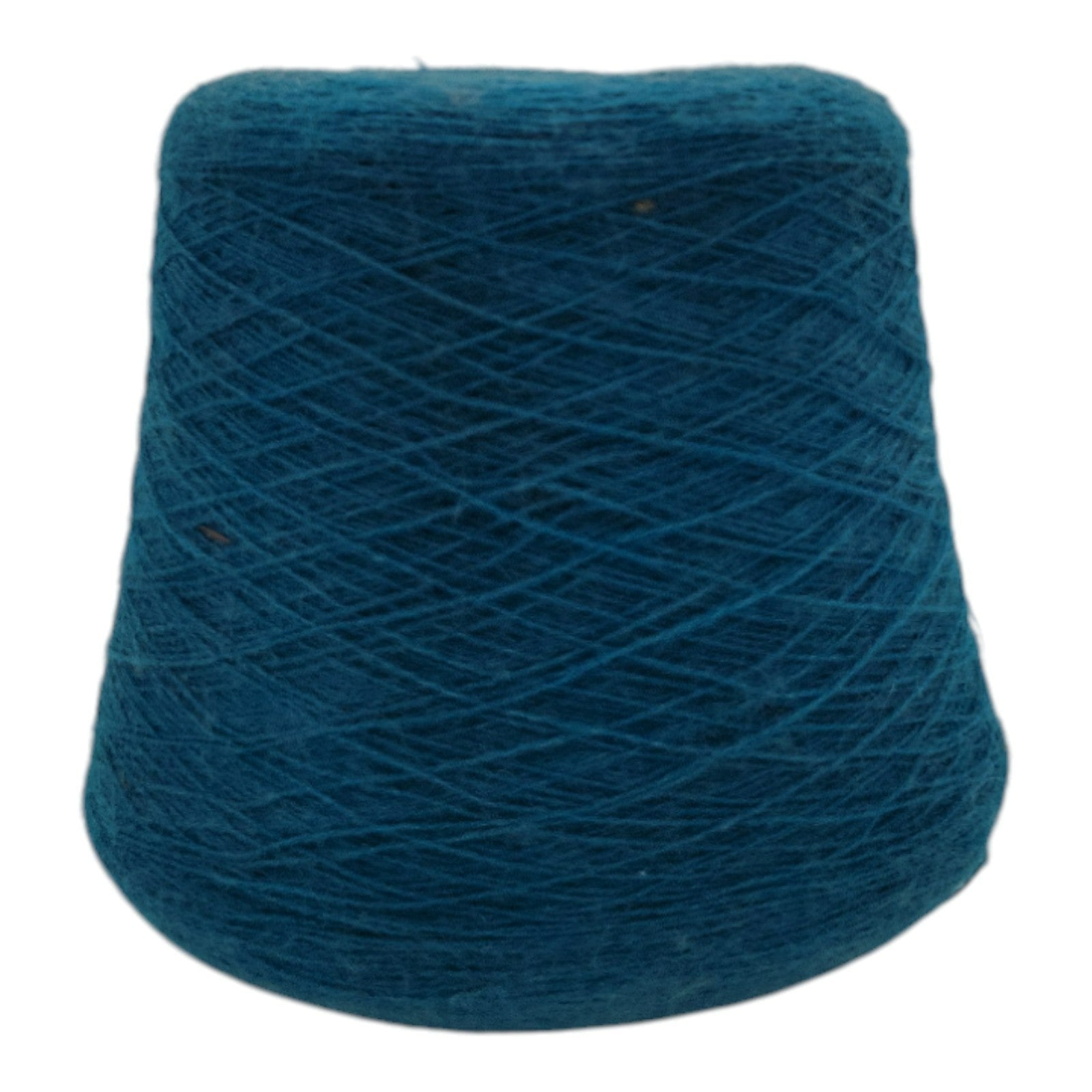 Vintage Collins And Aikman Alphashair Teal Yarn Cone 2/24