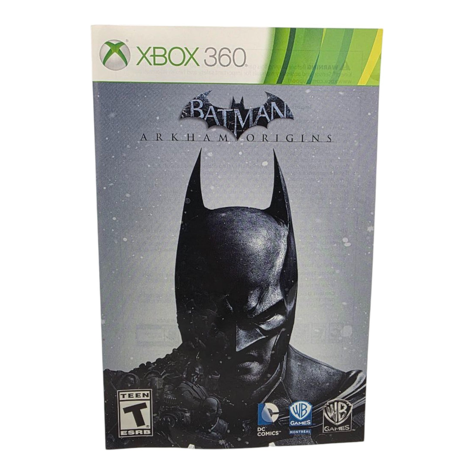 Batman: Arkham Origins Xbox 360 No Manual Tested with 2 Discs Microsoft