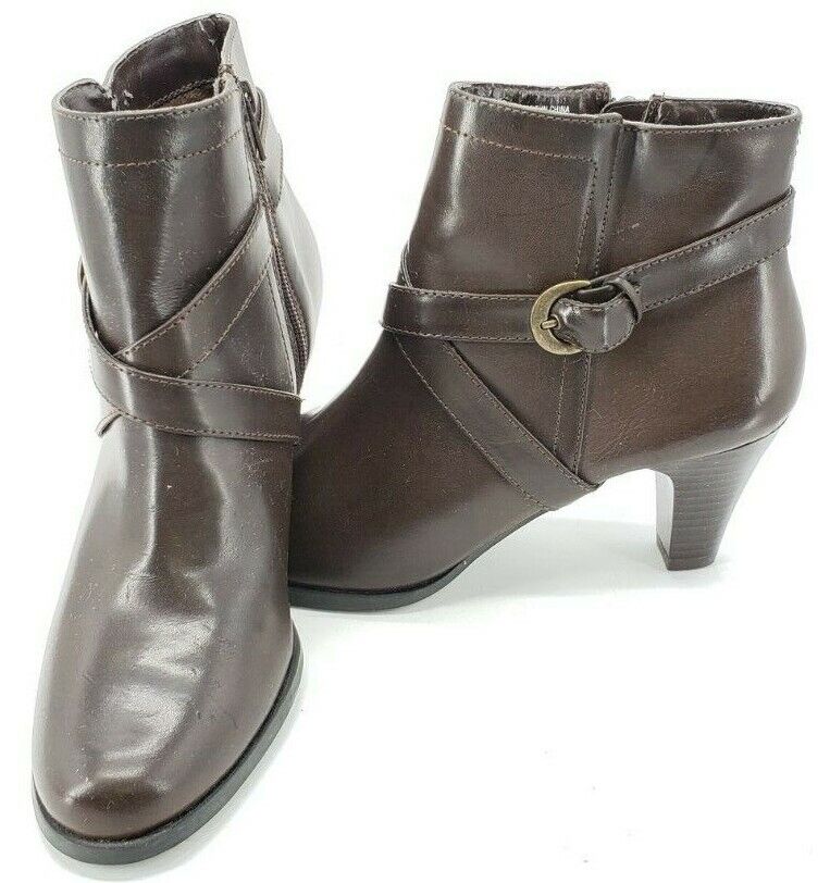 White Mountain 200-W10539 Brown Ankle Boots Woman's Size 7.5 M
