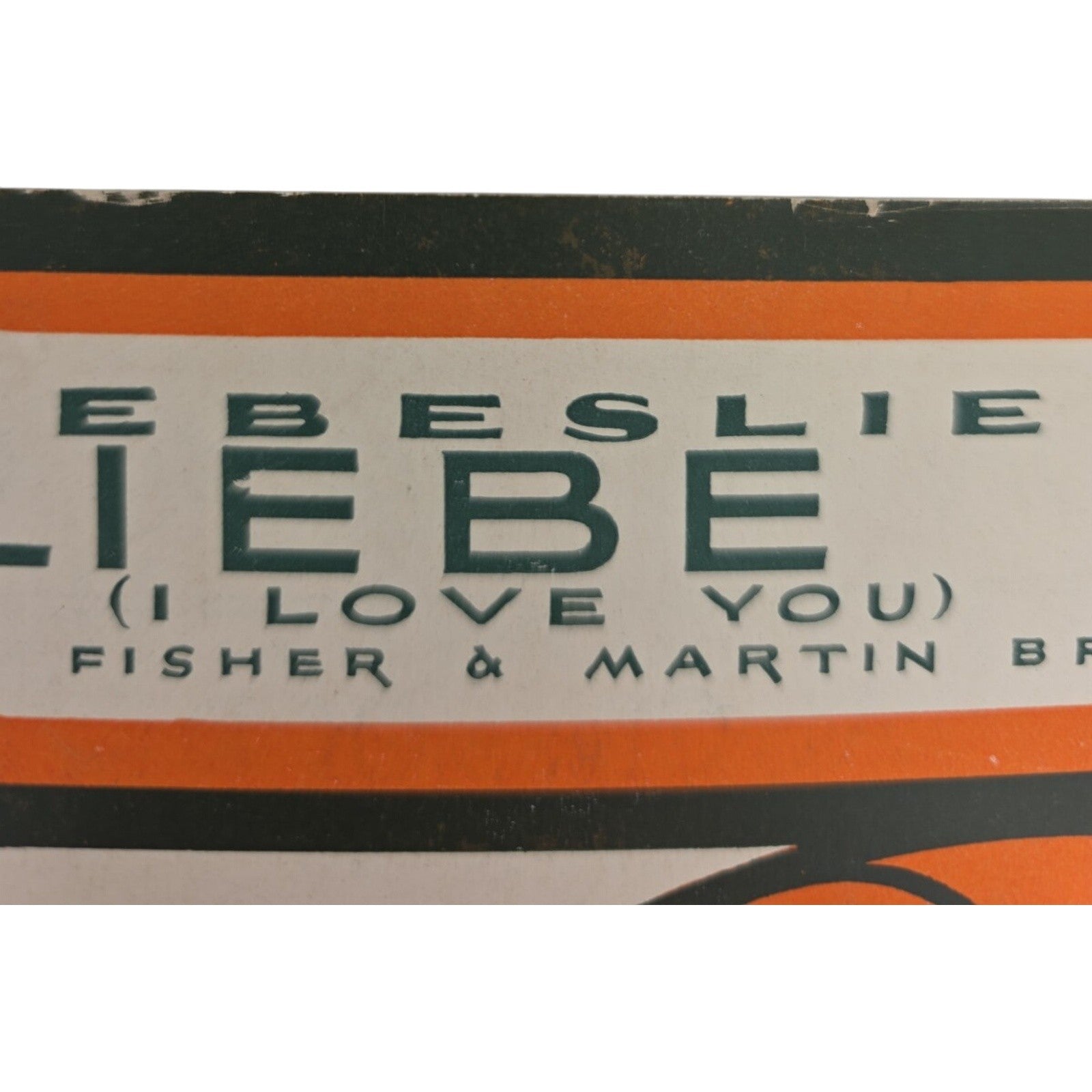 Liebeslied Ich Liebe Dich 1929 Vintage Sheet Music from Wonder of Women MGM