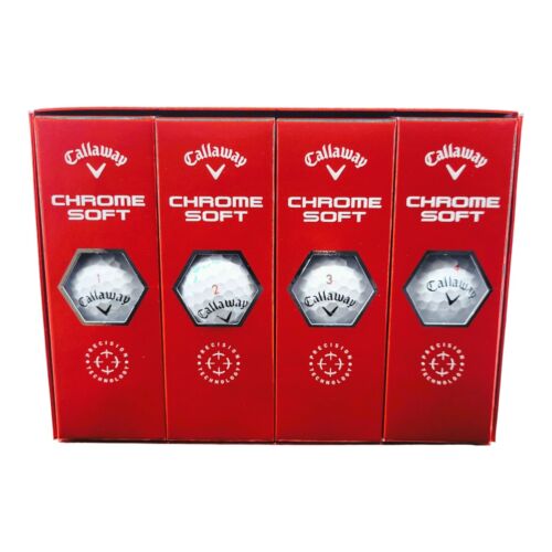 Callaway Chrome Soft Tour Performance 12 Pack White Golf Balls Soft Feel 2022