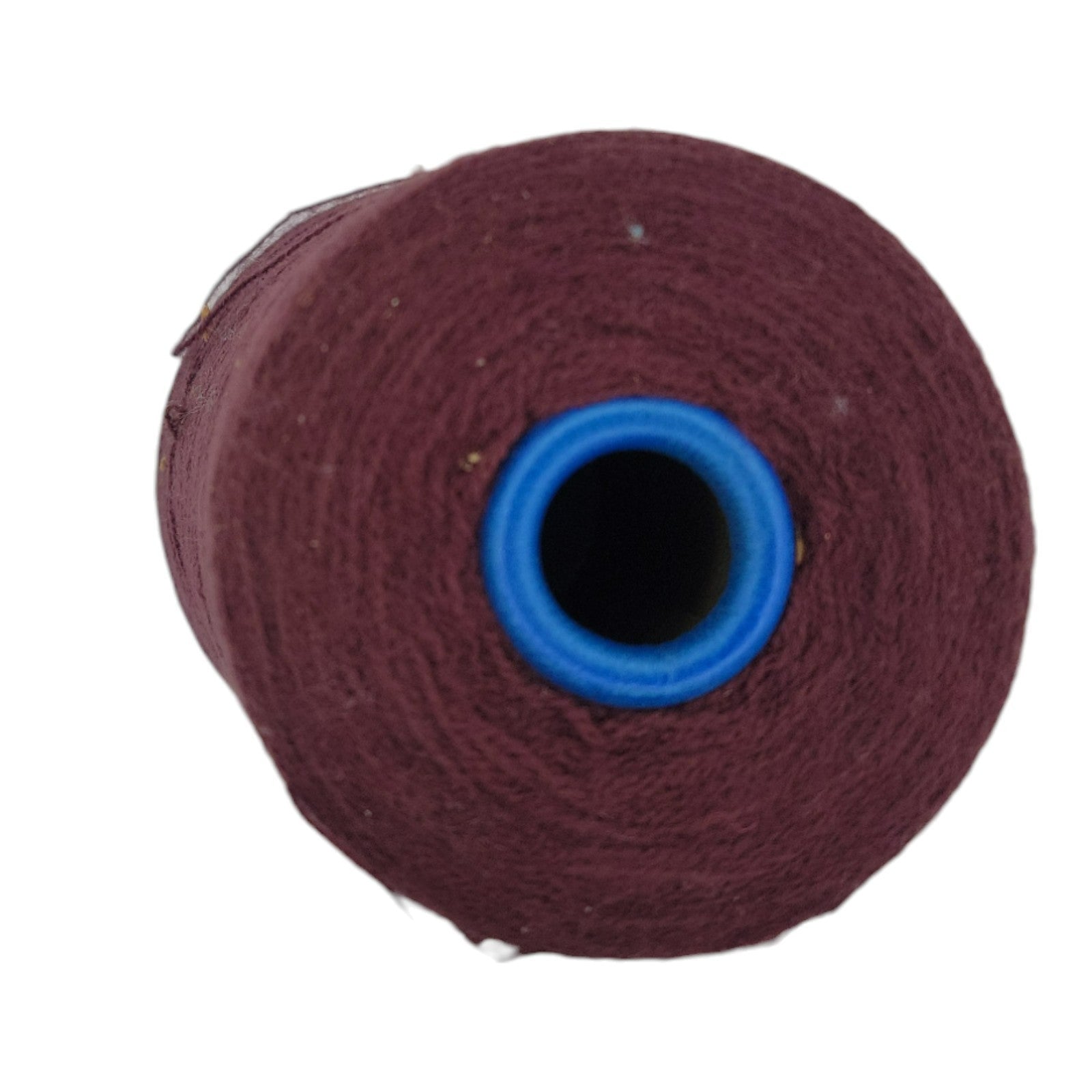 Vintage Burgundy Cone Yarn Wool Blend Knitting and Weaving Thread 50% Left