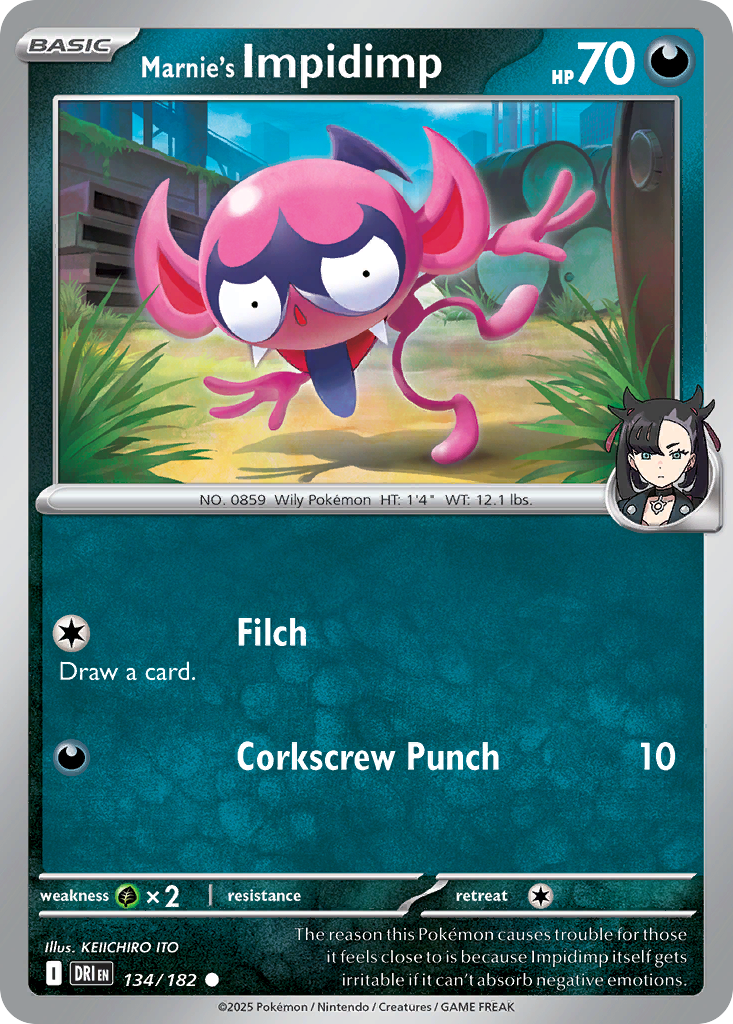 Marnie's Impidimp 134/182 Destined Rivals