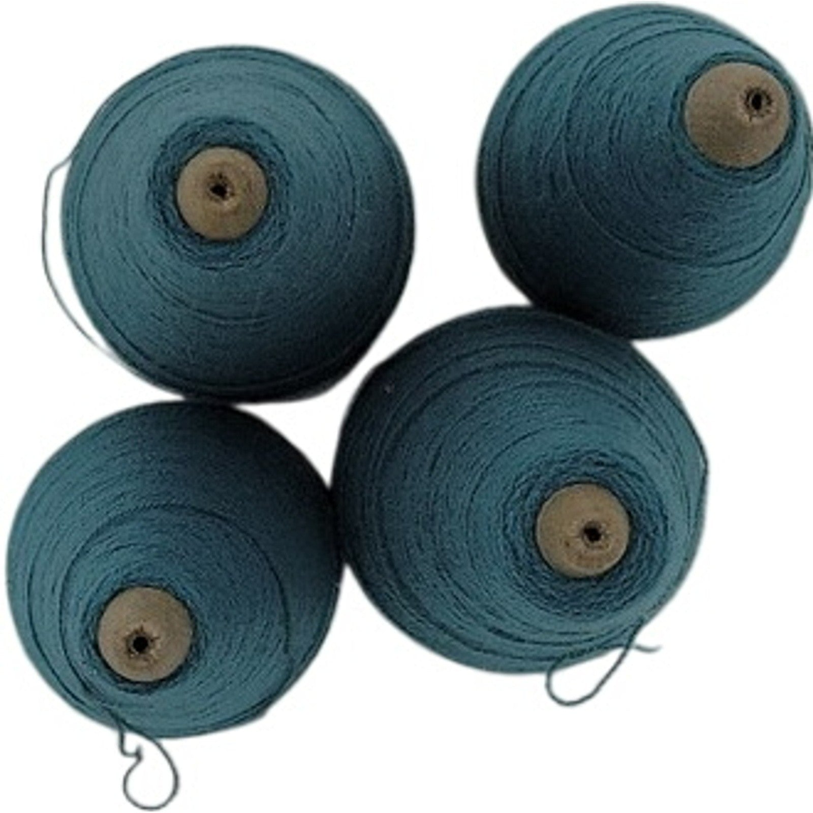Vintage 1980s Phoenix Dye Works 2/24 Commonwealth Green 55521 Cone Yarn Lot of 4