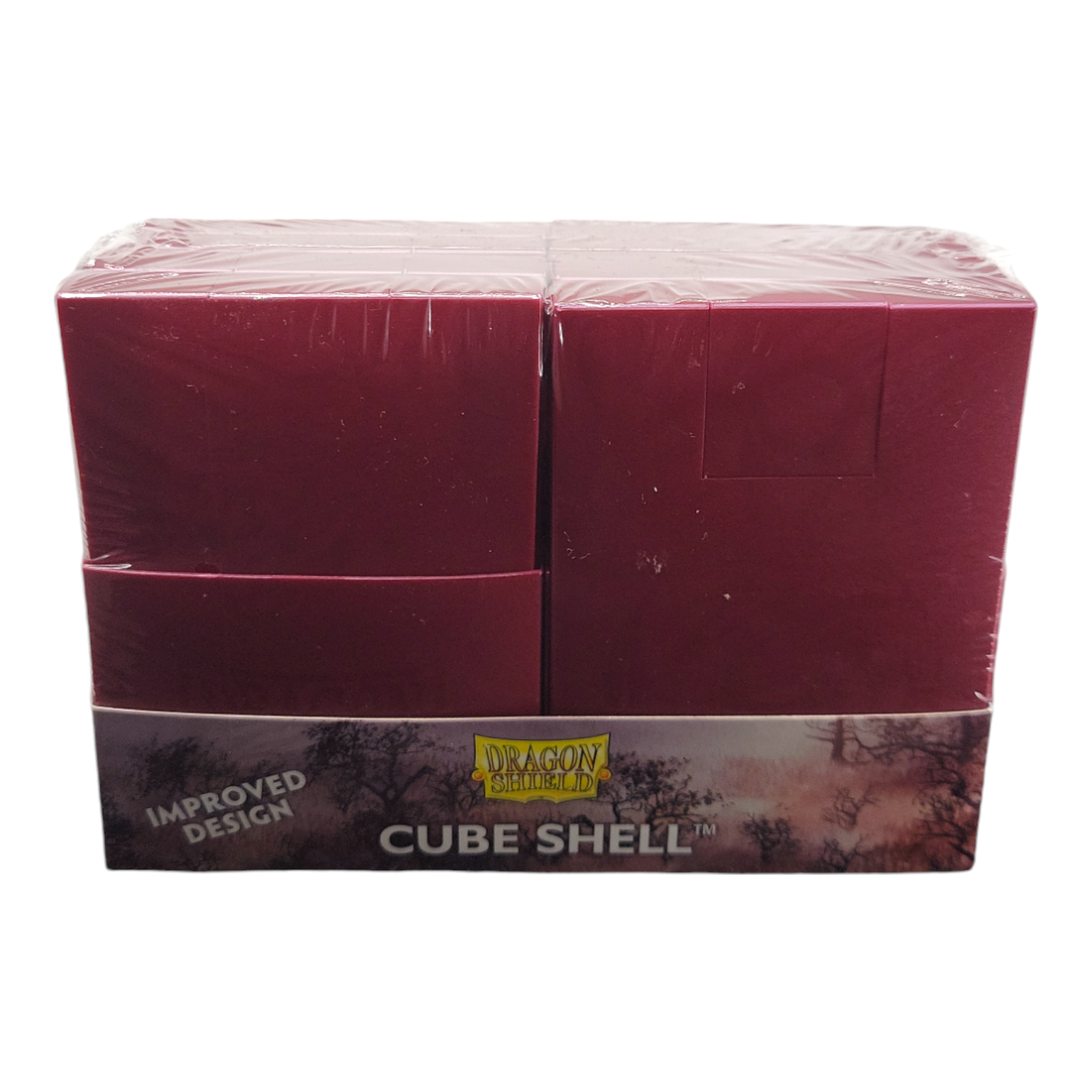 Dragon Shield Deck Box Cube Shell Blood Red Compact and Secure Card Holder