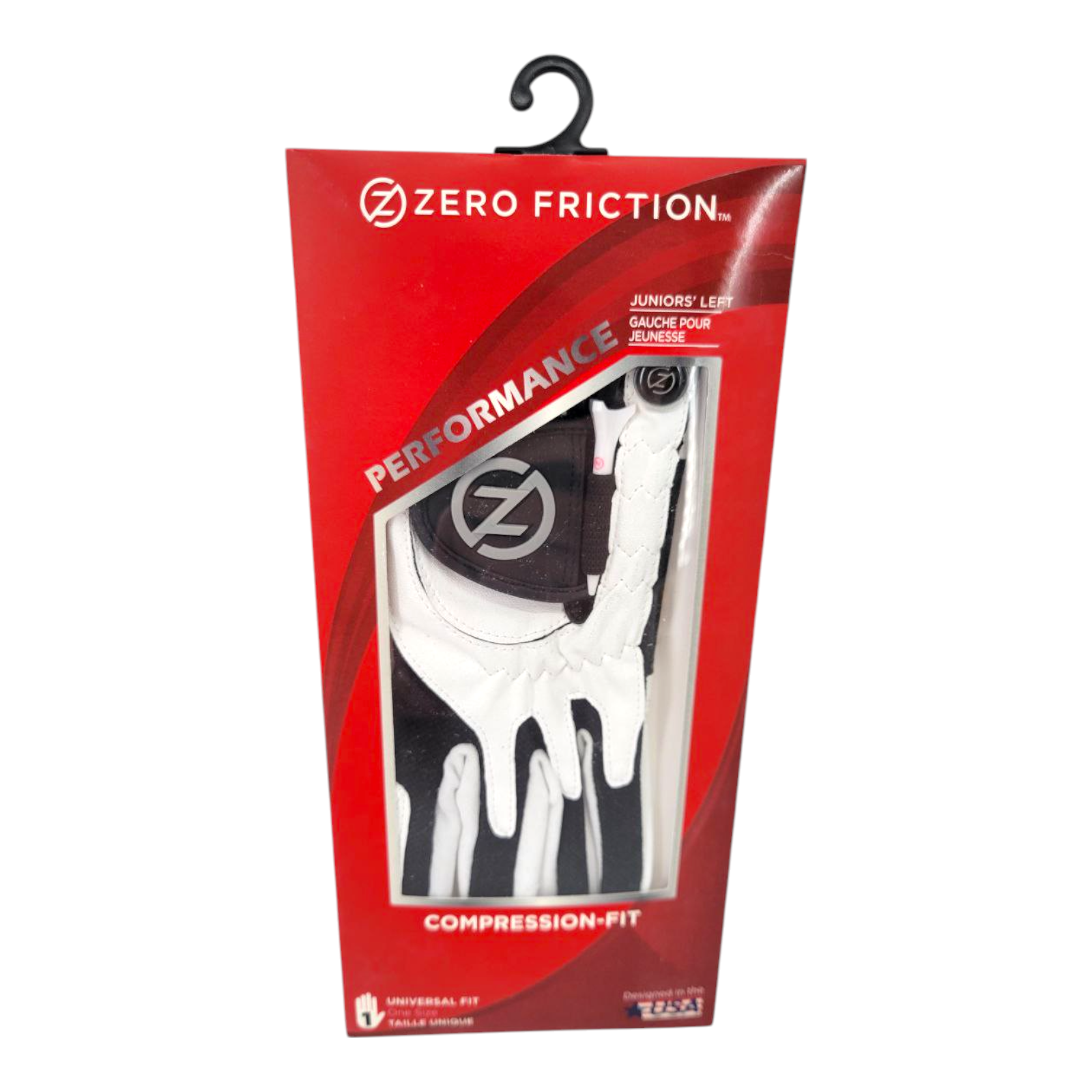 Zero Friction Junior One Size Left Hand Performance Glove White