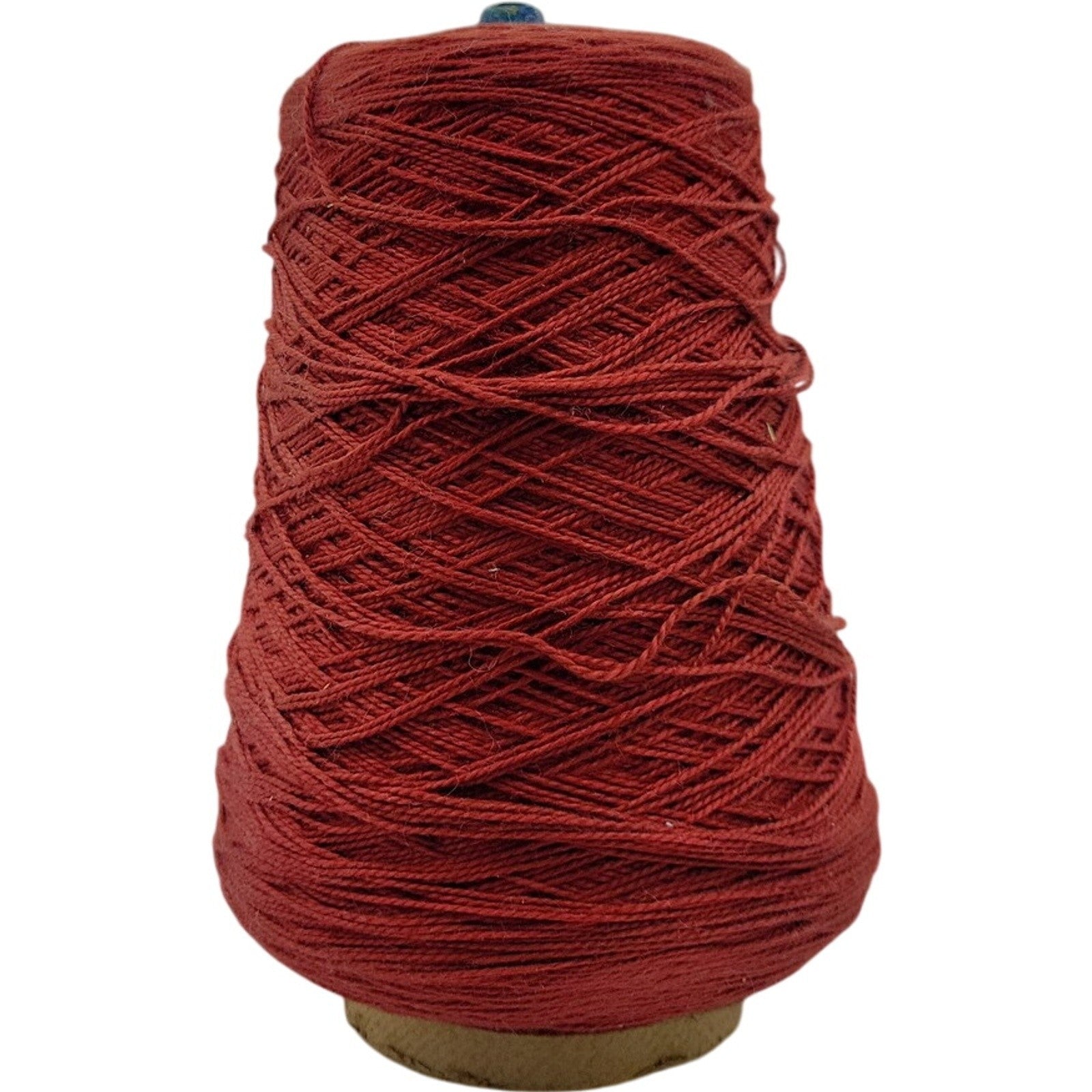 Vintage Rust Red Weaving Crochet Knitting Mill Spool Yarn Cone