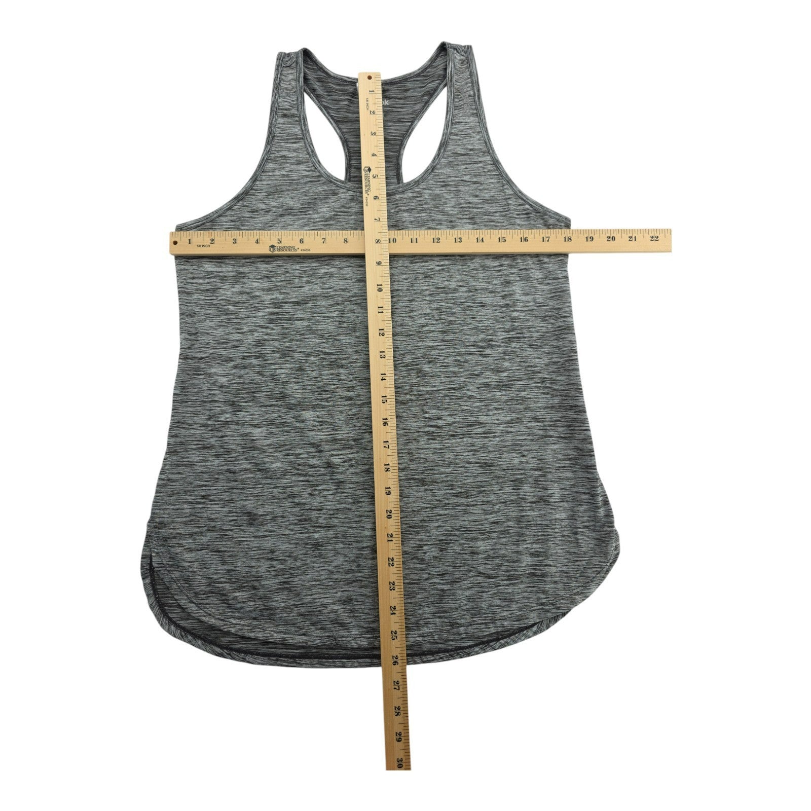 Womens Reebok Gray Black Athletic Tank Top Tee Size L