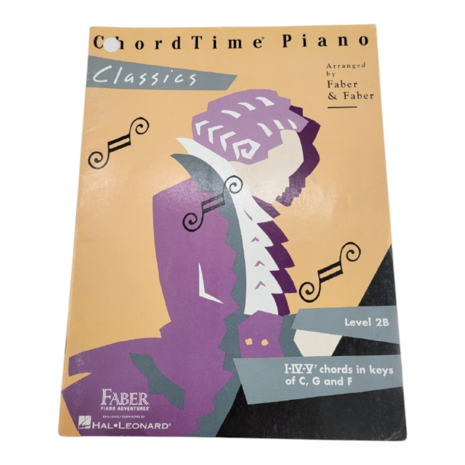 ChordTime Piano Classics Level 2B Faber Piano Adventures Sheet Music Book