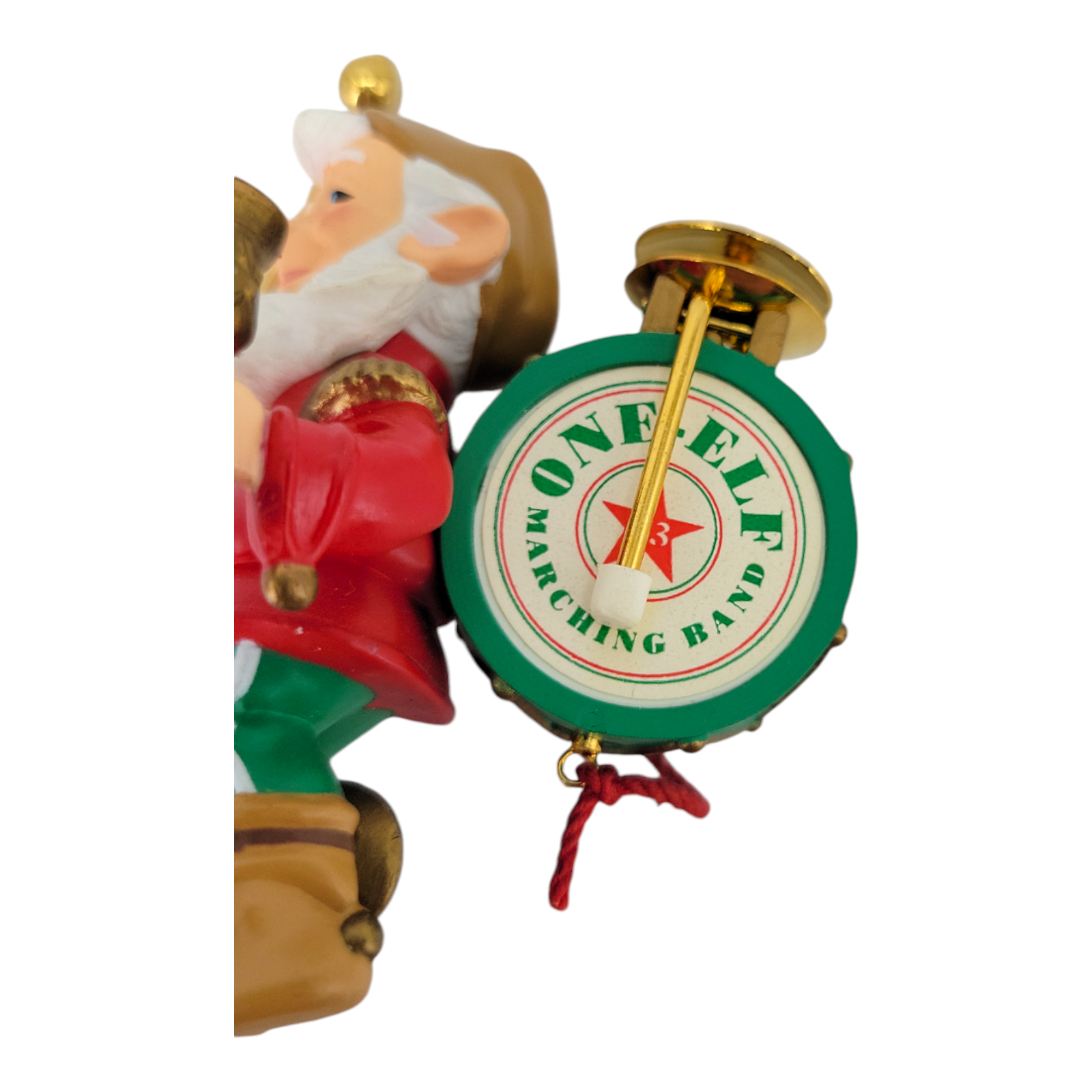 1993 Hallmark Keepsake Ornament One Elf Marching Band Christmas Collectible